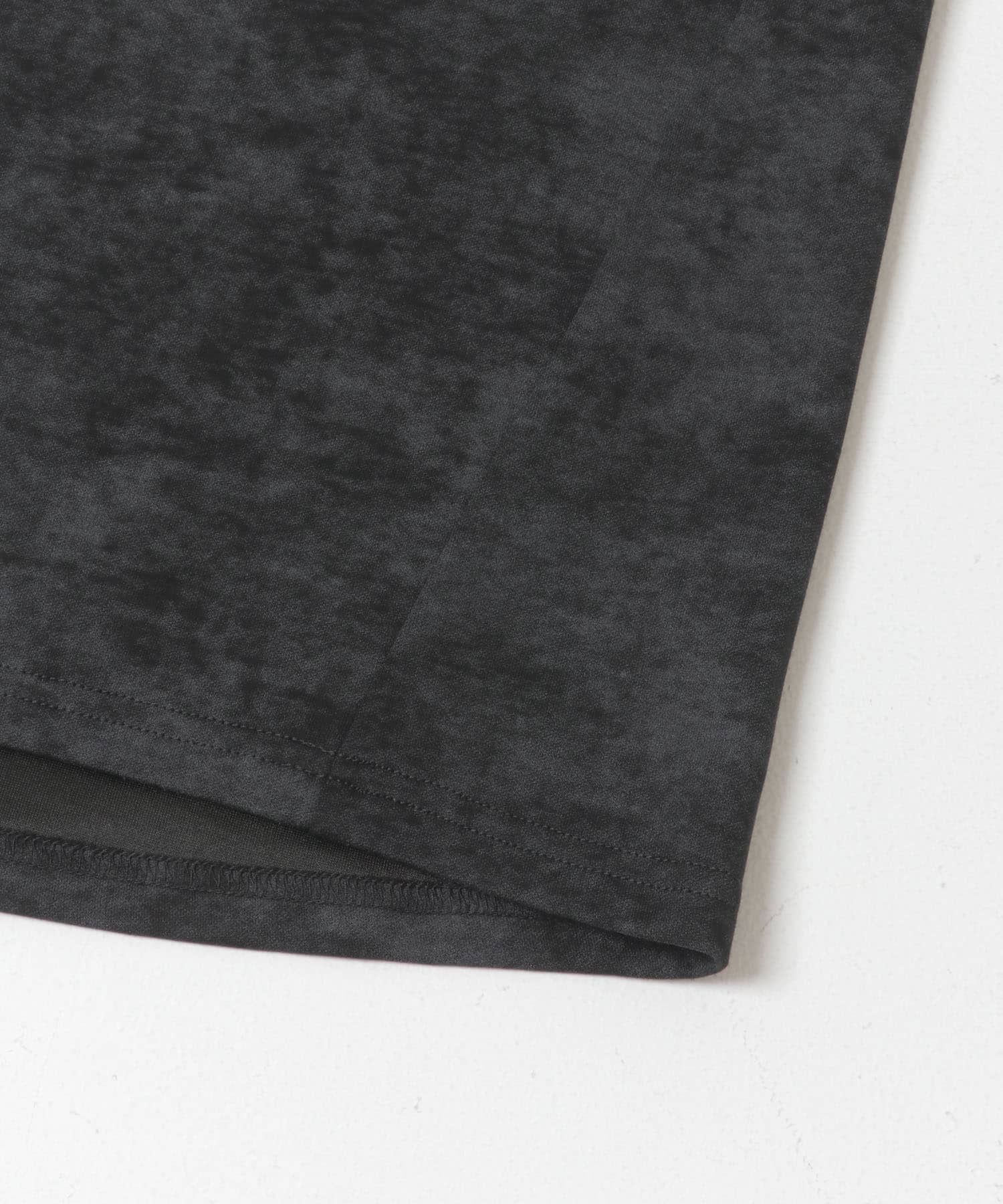 接触冷感フェードポンチ半袖トップス BLACK M