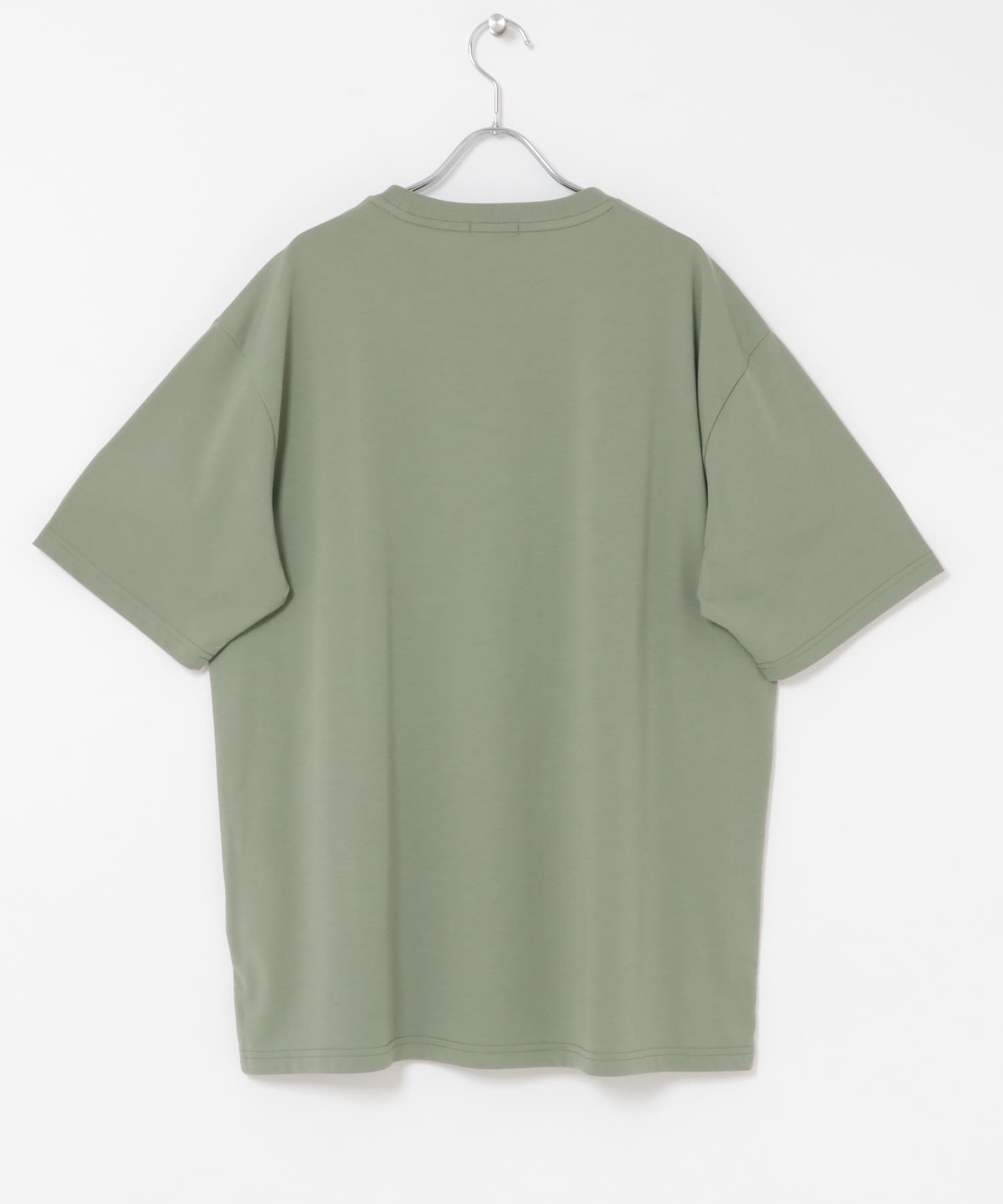 接触冷感シルキータッチTシャツ L.KHAKI M