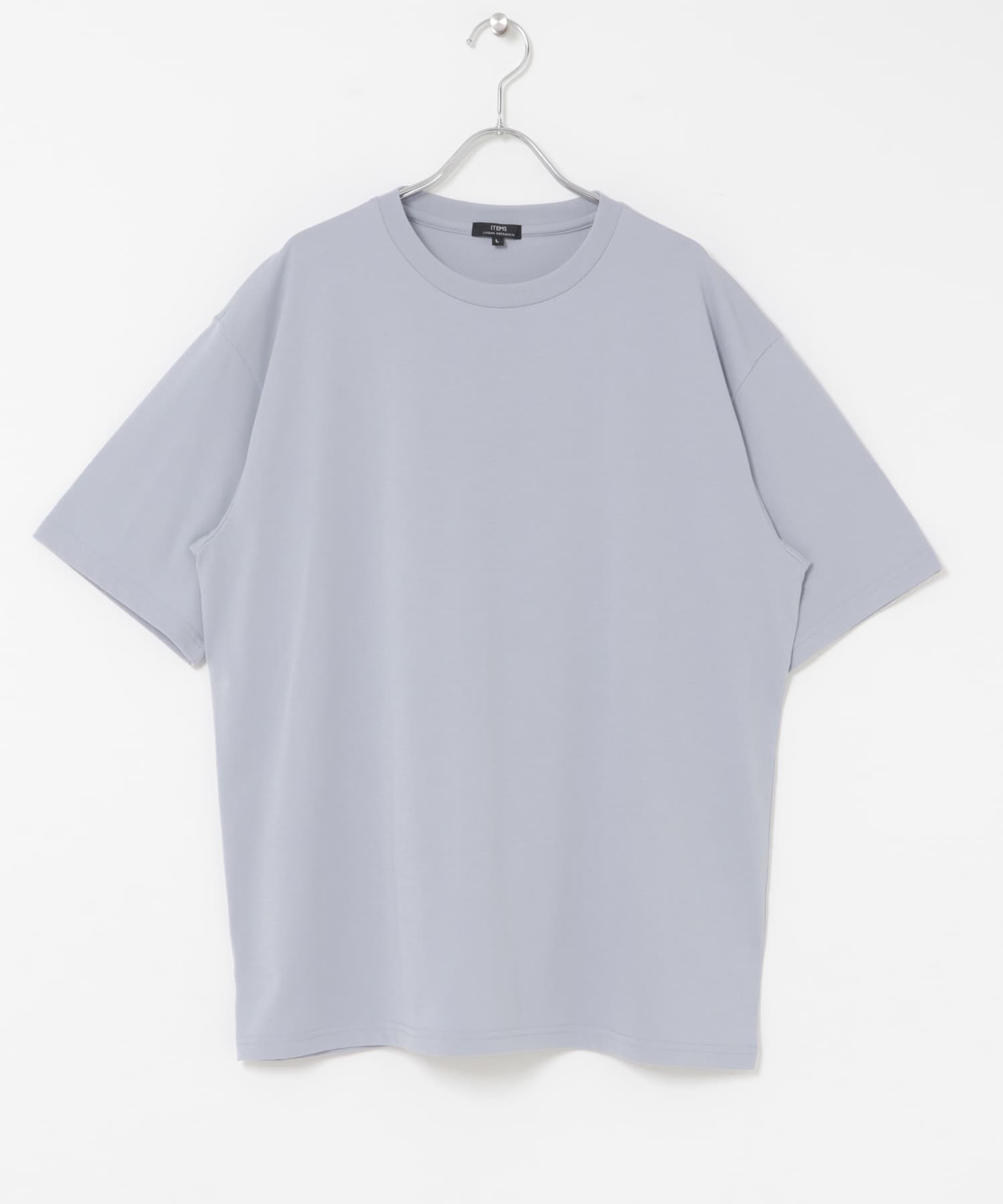 接触冷感シルキータッチTシャツ BLUE GRY M