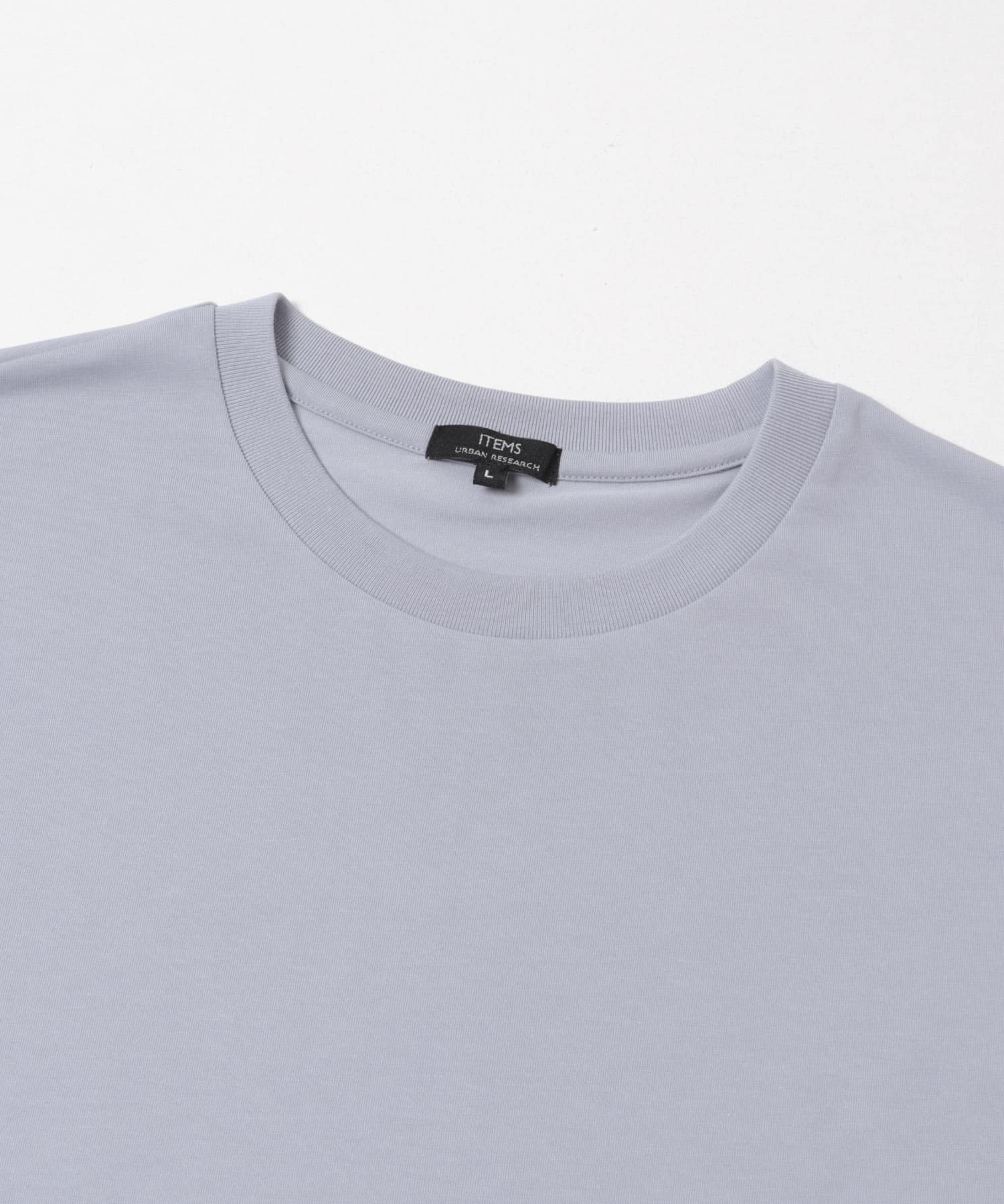 接触冷感シルキータッチTシャツ BLUE GRY M