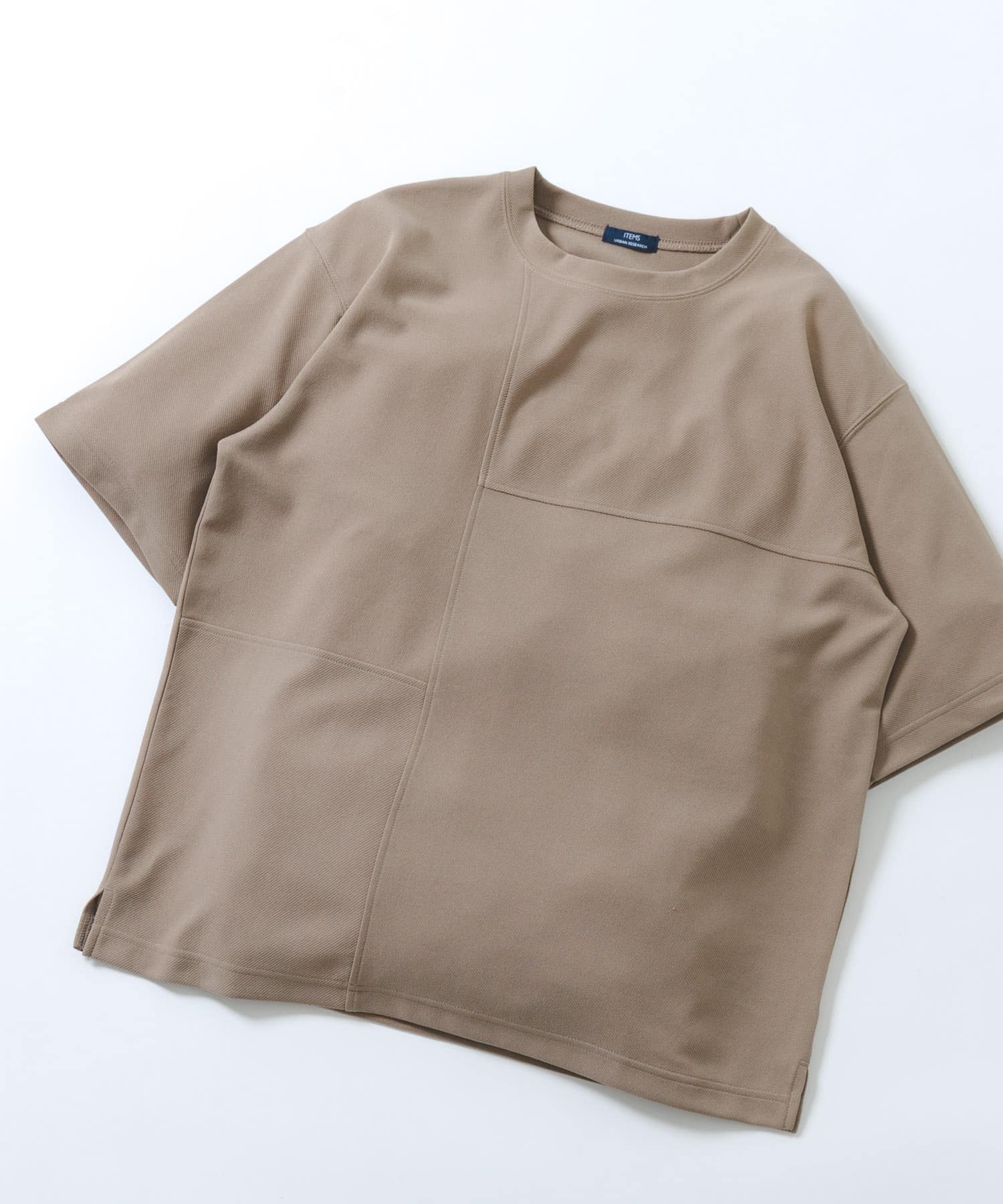 シャドーパターンキリカエ半袖Tシャツ