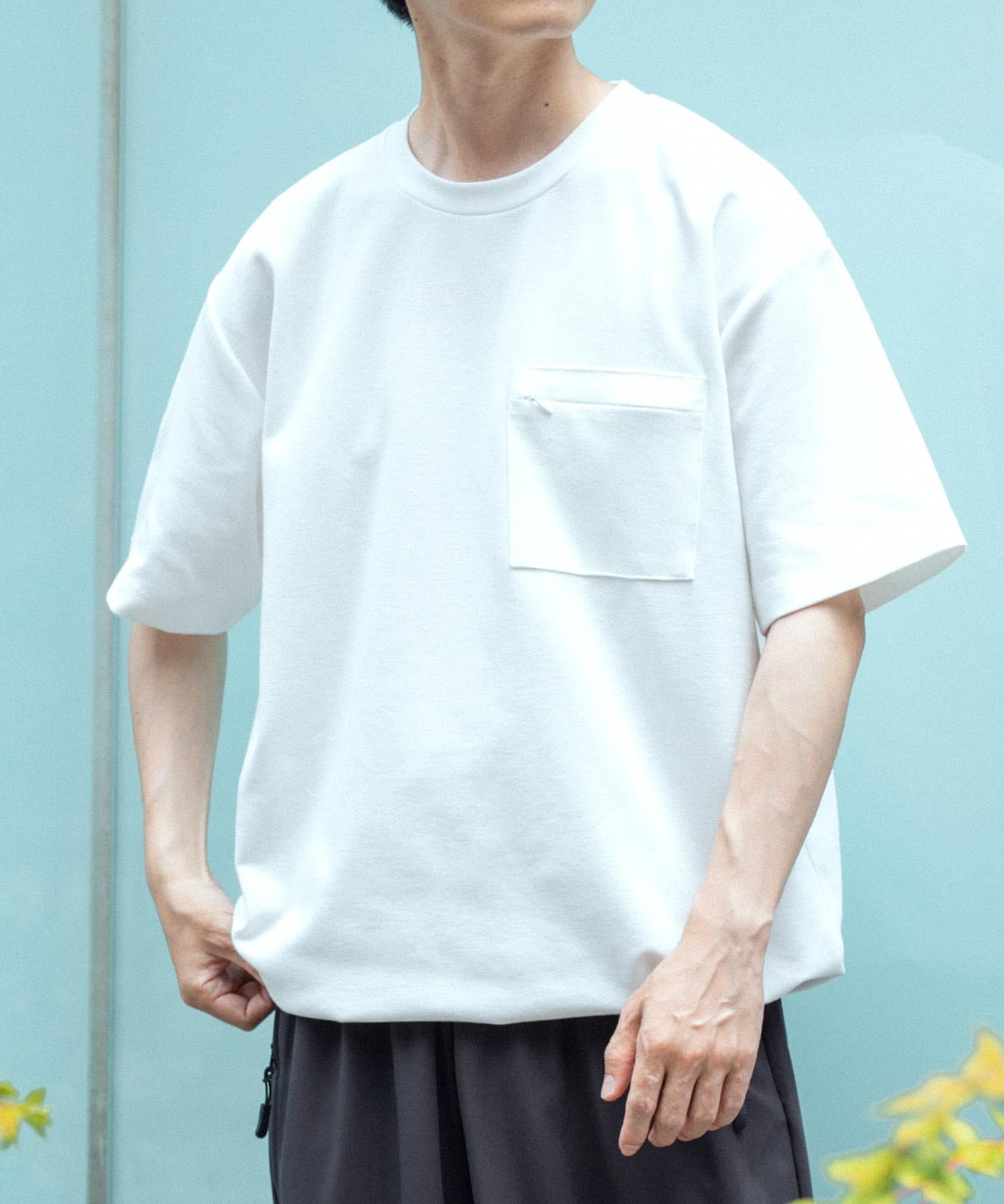 新品 ブルネロクチネリ モニーレポケット飾り Tシャツ　M 速乾 カットミラノ ポケットTシャツ(M GRAY): トップス｜URBAN