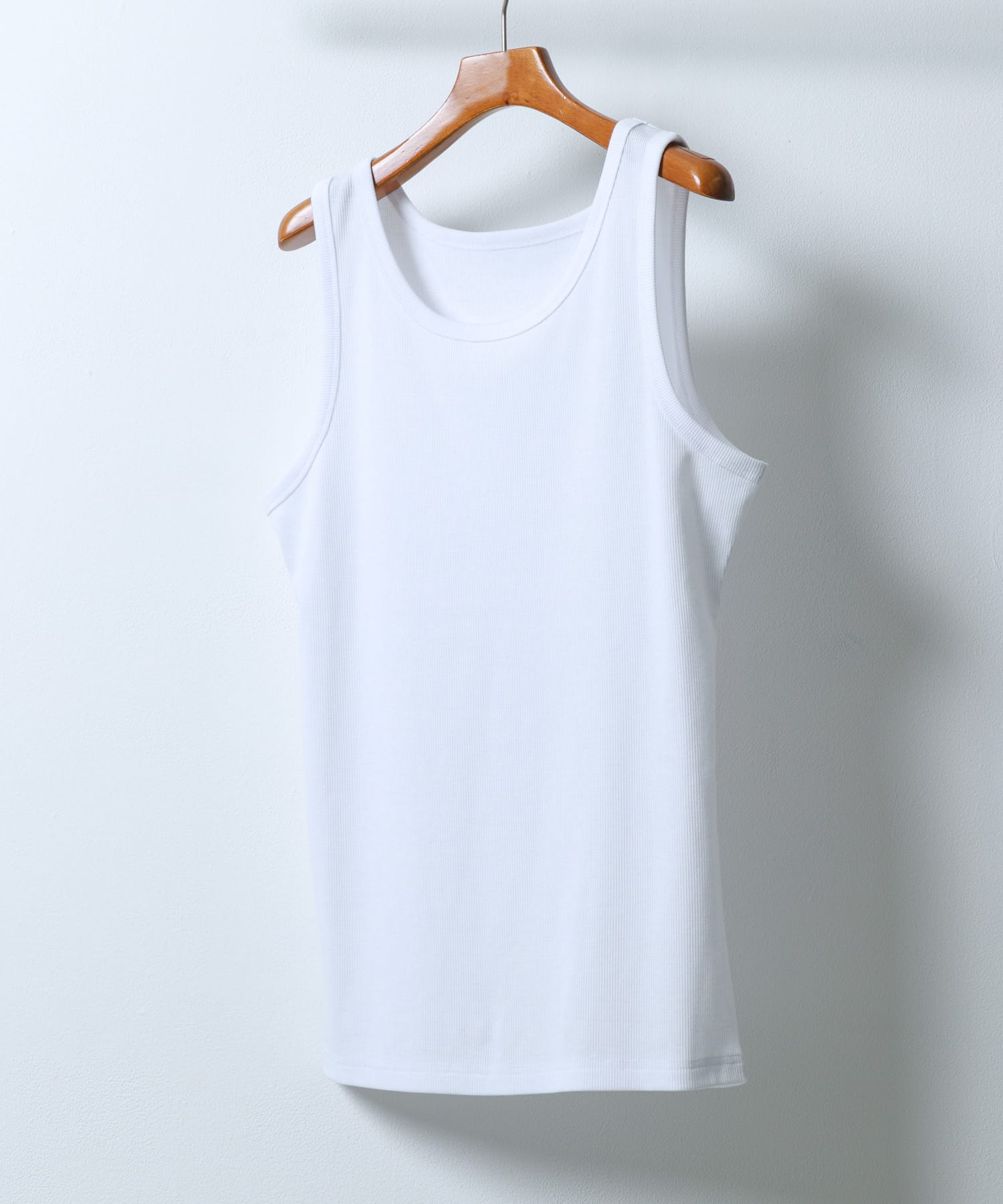 接触冷感リブタンクトップ