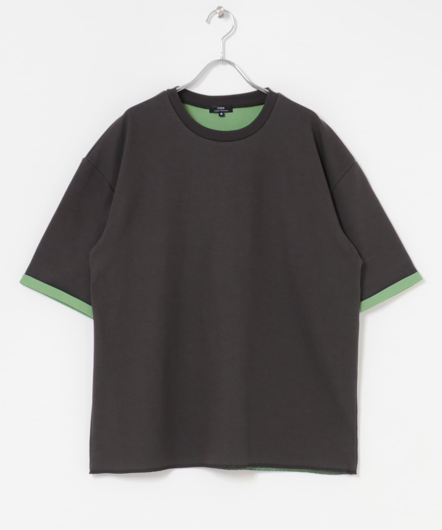 接触冷感/吸水速乾/UVカット』多機能 Wフェイス クルーネック Tシャツ