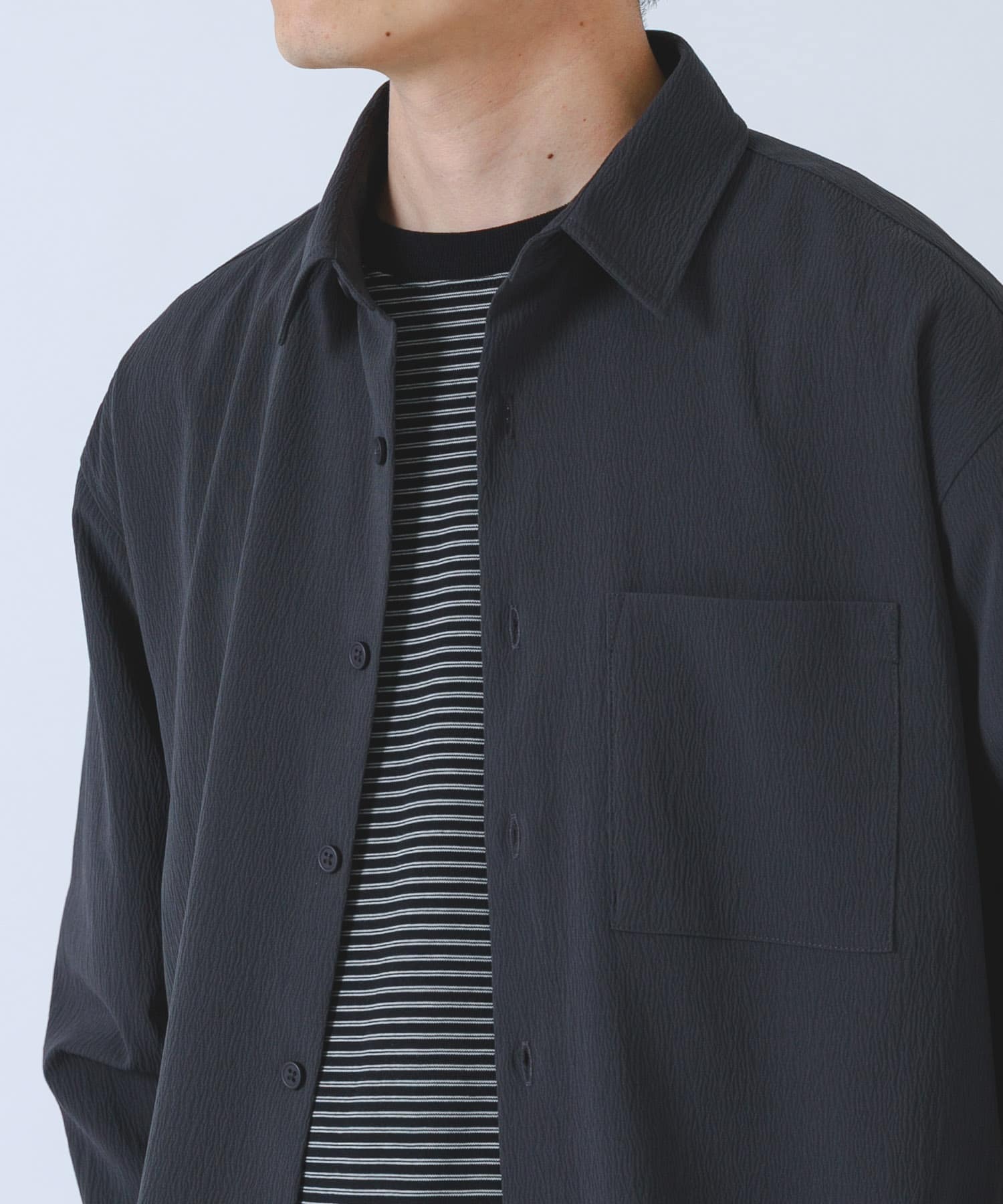 ヨウリュウレギュラーカラー長袖シャツ