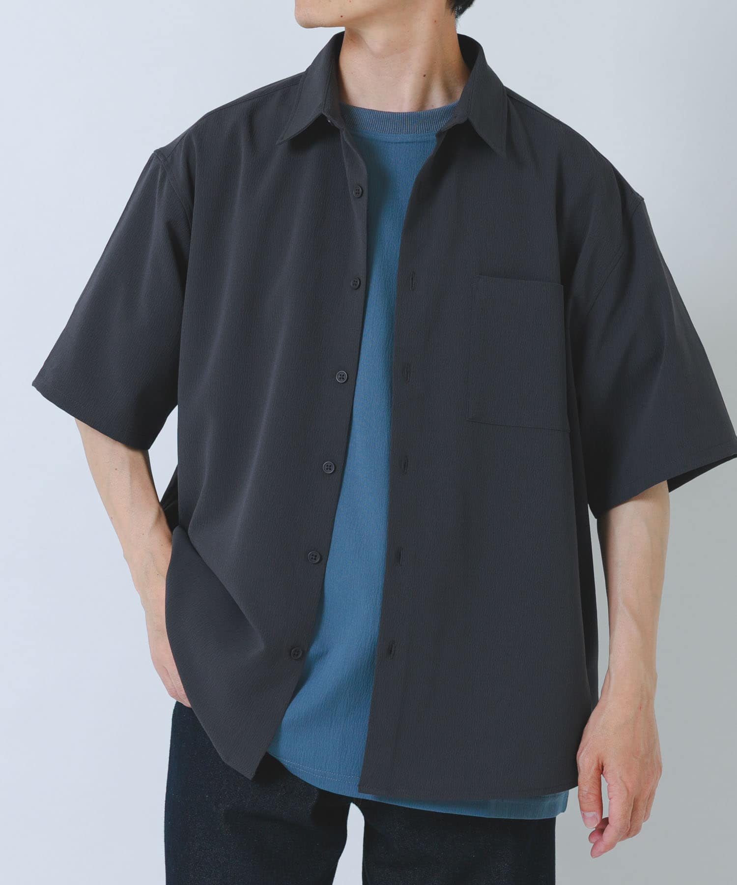 ヨウリュウ レギュラーカラー 半袖シャツ