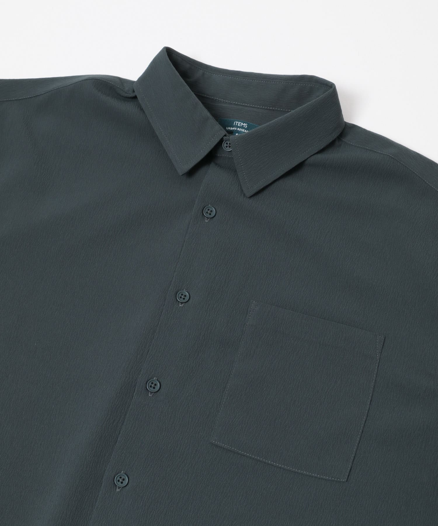 ヨウリュウ レギュラーカラー 半袖シャツ NVY M