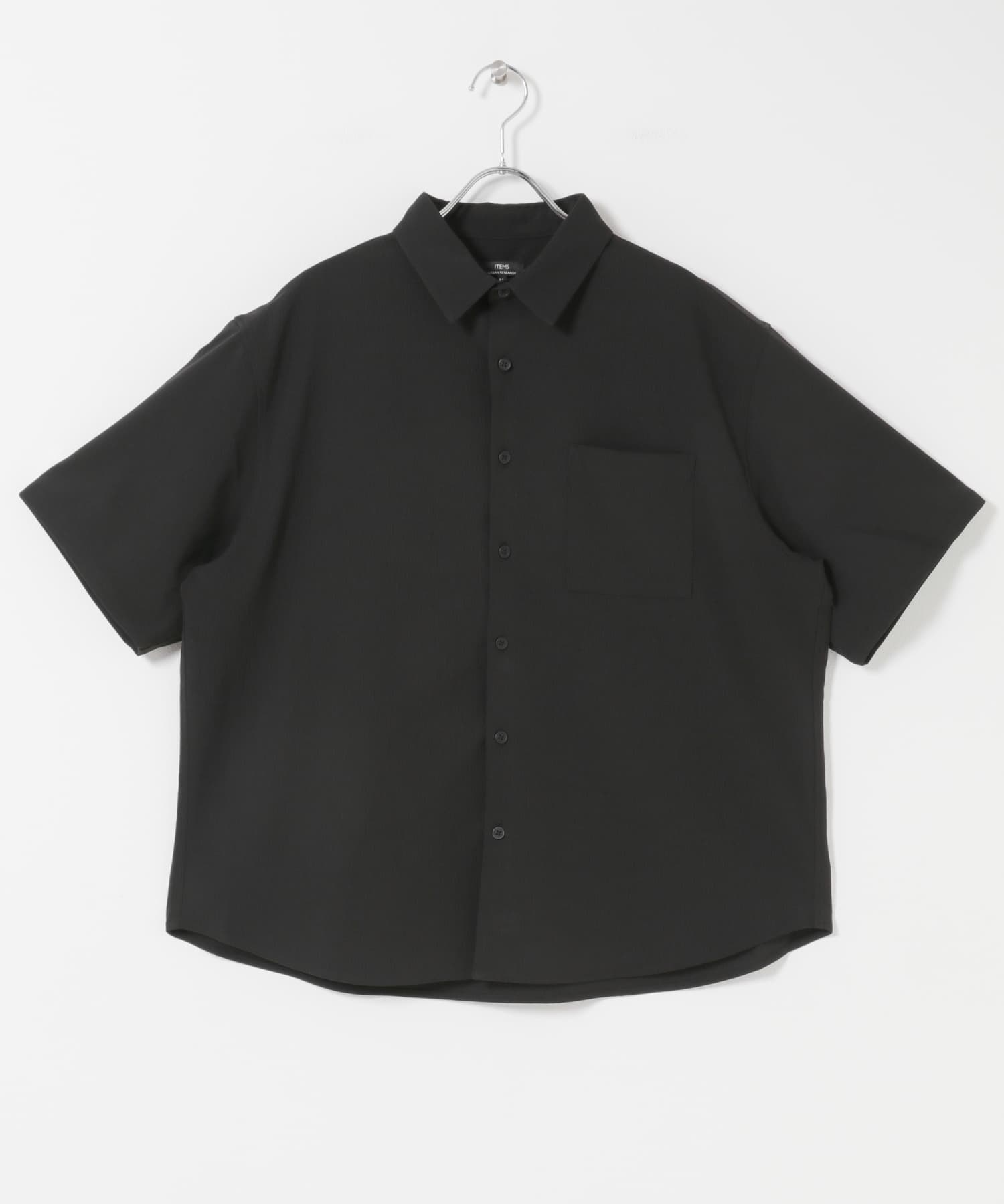 ヨウリュウ レギュラーカラー 半袖シャツ BLK M