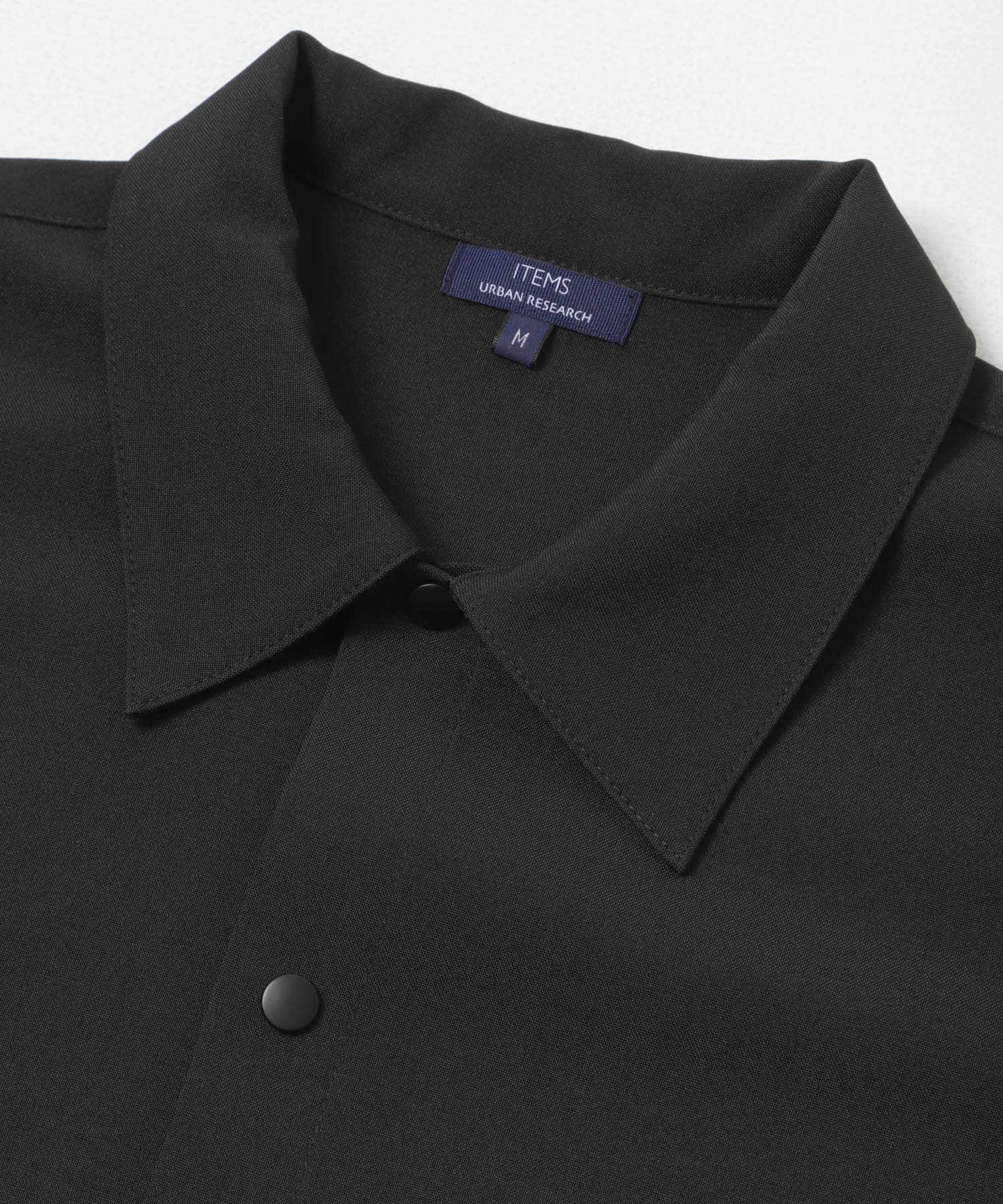 2wayストレッチスナップ半袖シャツ BLK M