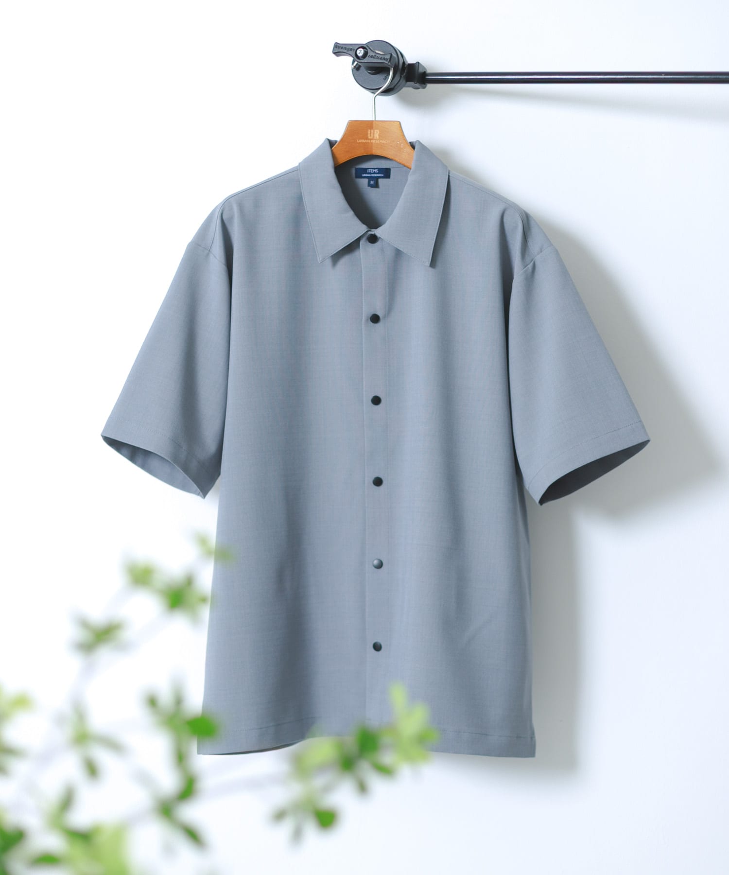 2wayストレッチスナップ半袖シャツ