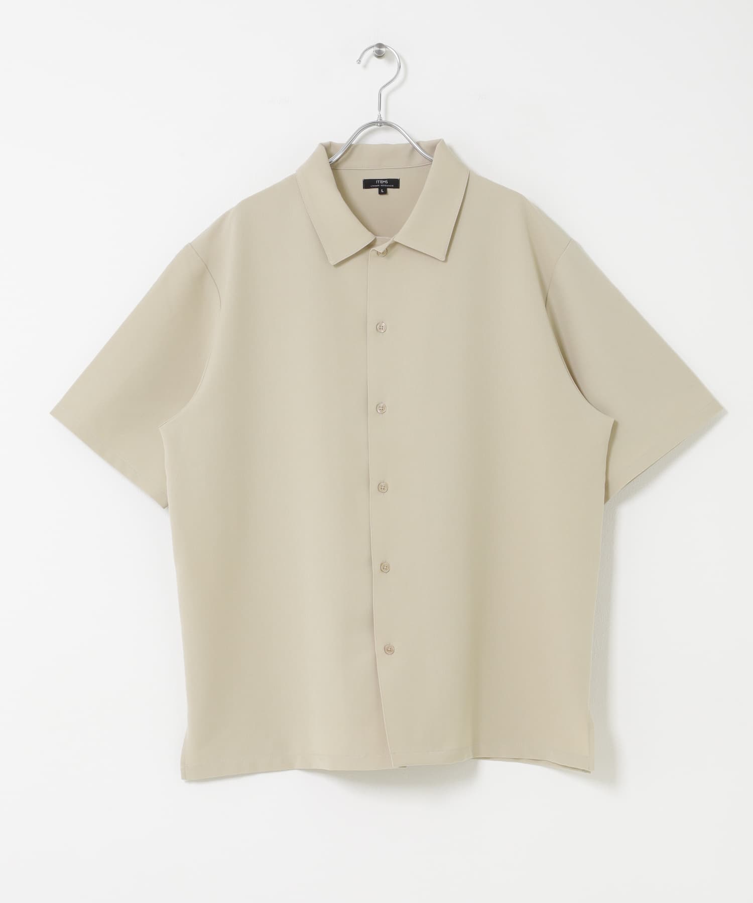 冷感+速乾 TRストレッチ 半袖シャツ BEIGE M