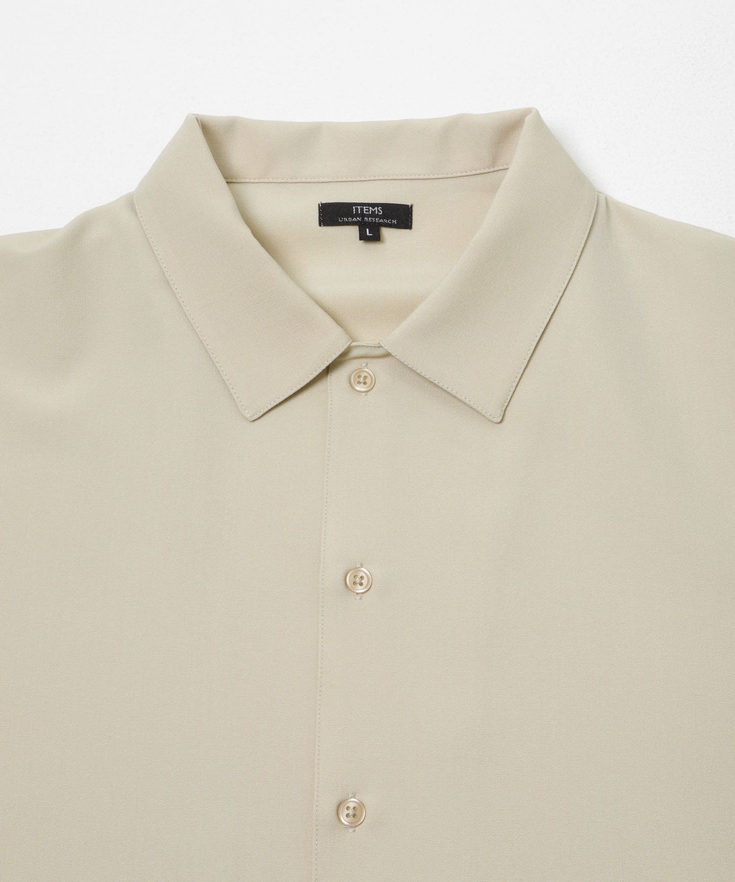 冷感+速乾 TRストレッチ 半袖シャツ BEIGE M
