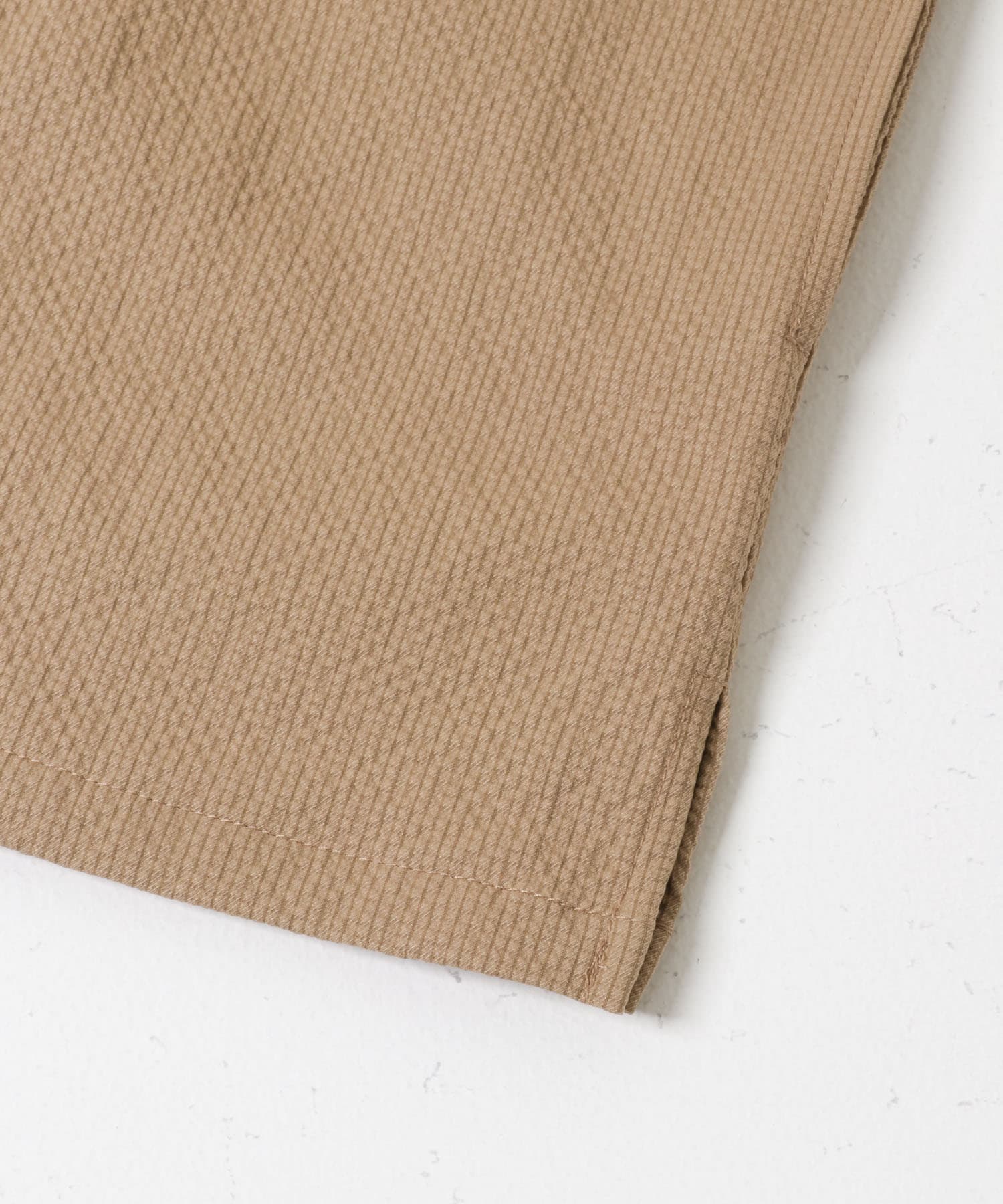 高機能シアサッカー 半袖カーディガン BEIGE M