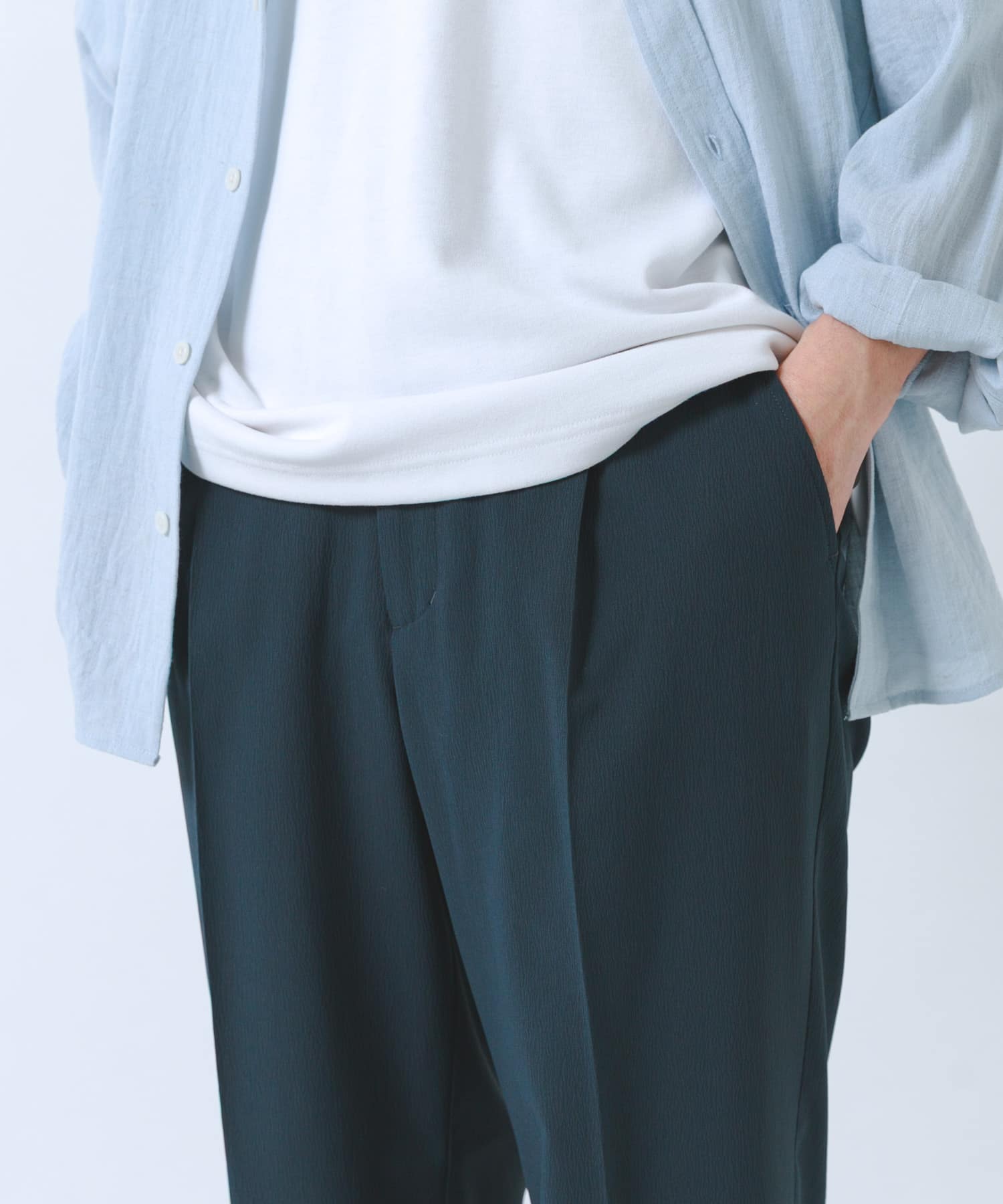 ヨウリュウ1-tuckテーパードパンツ