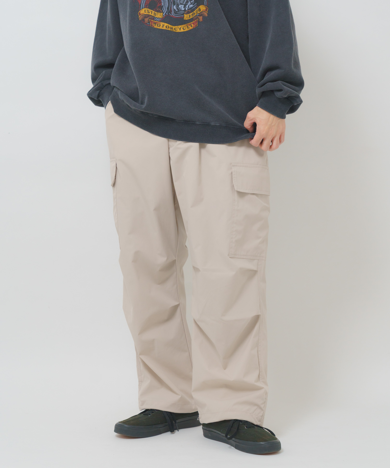 高機能 ウエストイージーポリカーゴパンツ