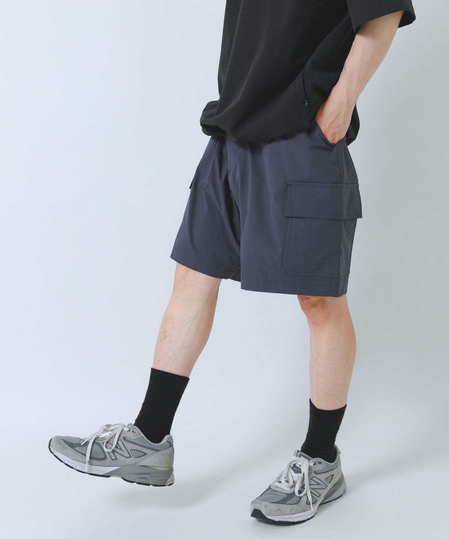 高機能 ウエストイージー カーゴショーツ