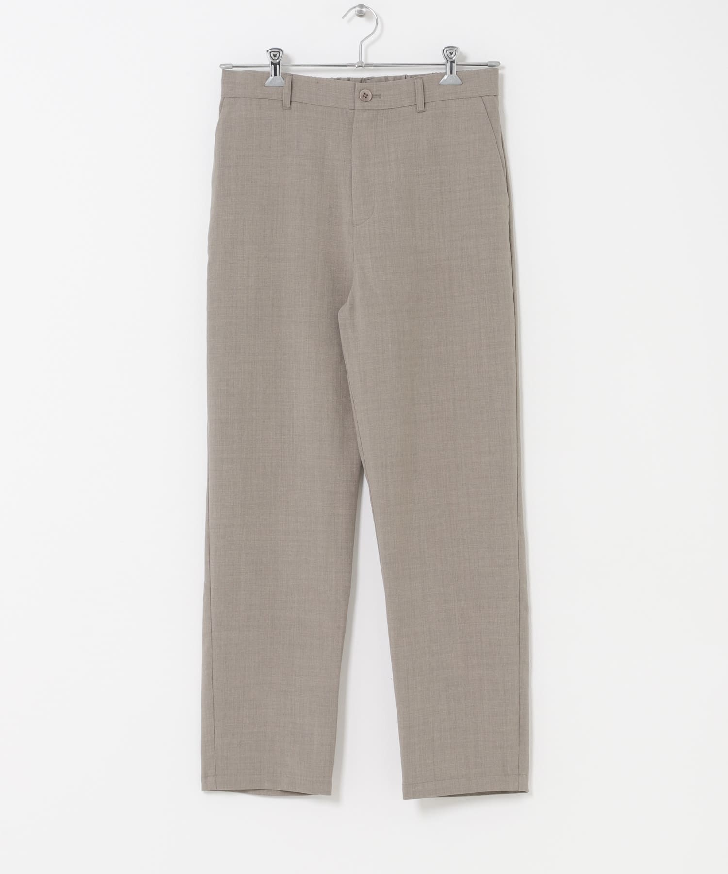 『接触冷感/吸水速乾/イージーケア/UVカット』クイックドライリネンタッチイージーパンツ BEG M