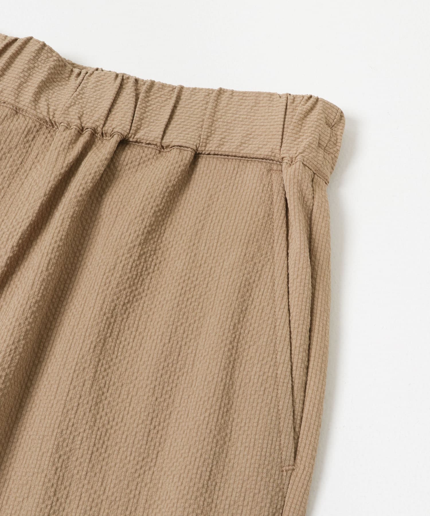 高機能シアサッカー イージートラウザー BEIGE M