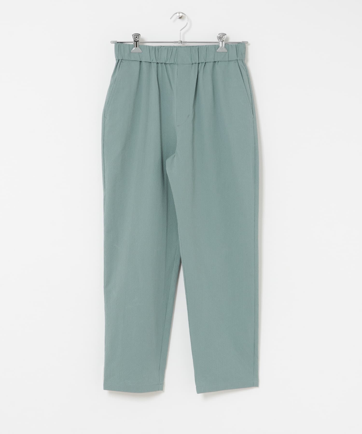 高機能シアサッカー イージートラウザー L.BLUE M