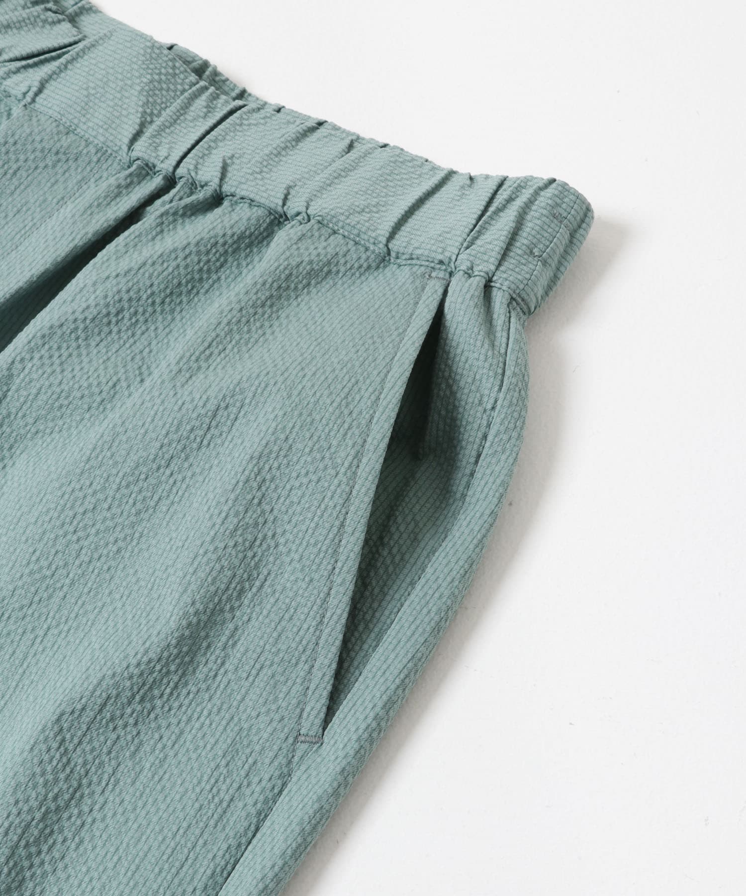 高機能シアサッカー イージートラウザー L.BLUE M