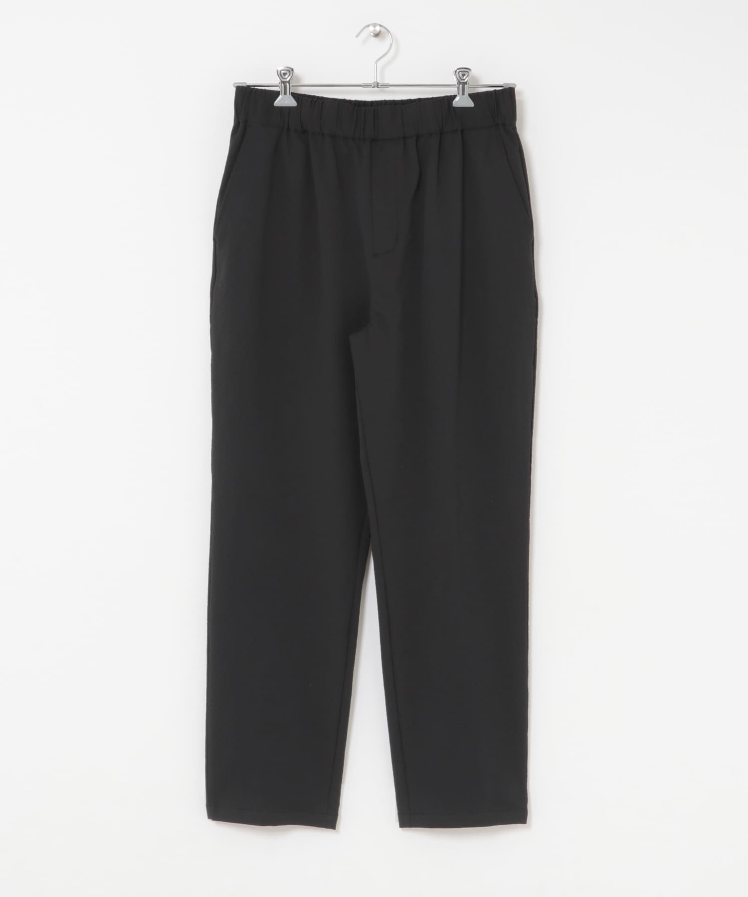 高機能シアサッカー イージートラウザー BLACK M