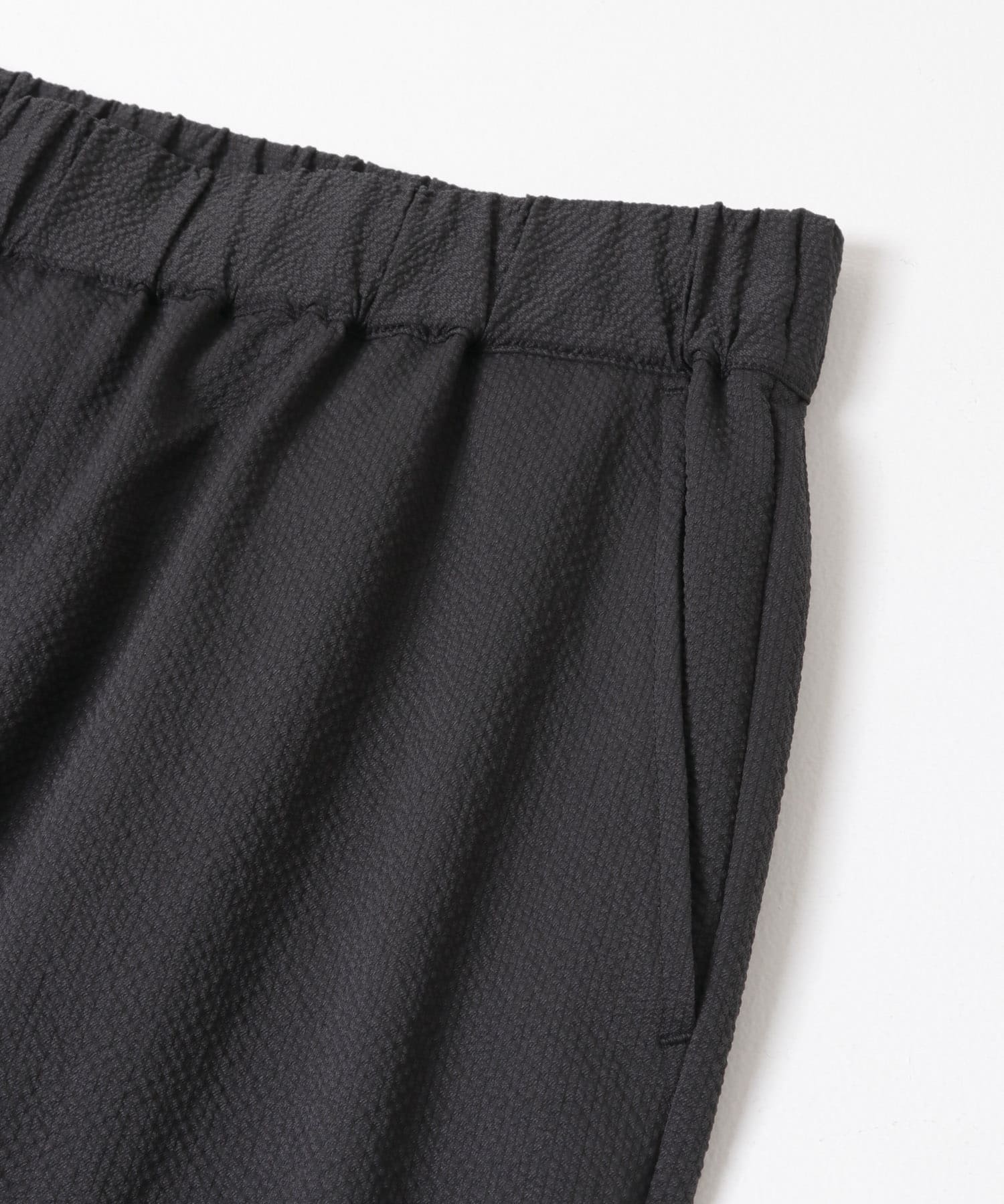 高機能シアサッカー イージートラウザー BLACK M