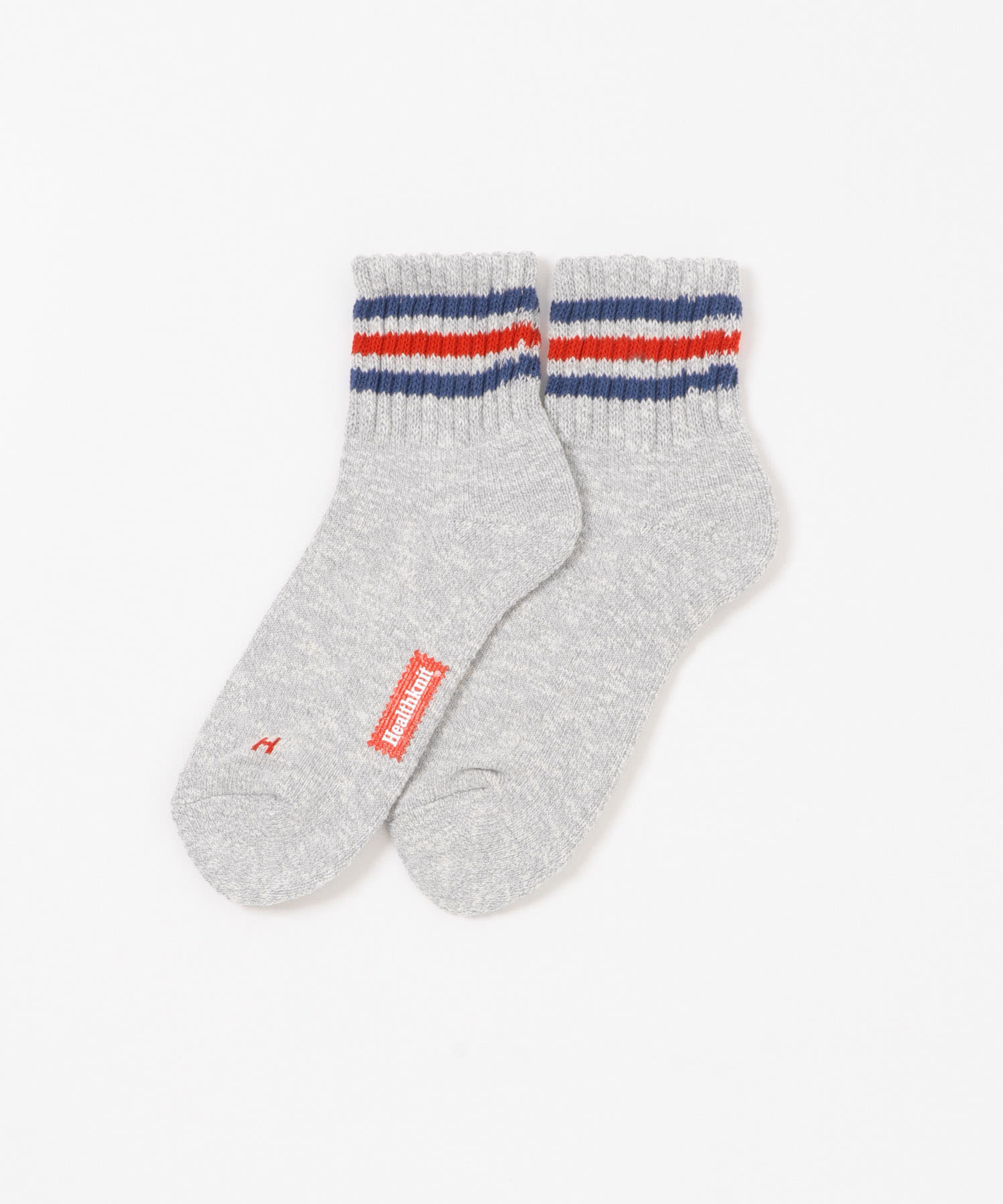 Healthknit　スラブ 3Line ミドルソックス3P ASSORT -