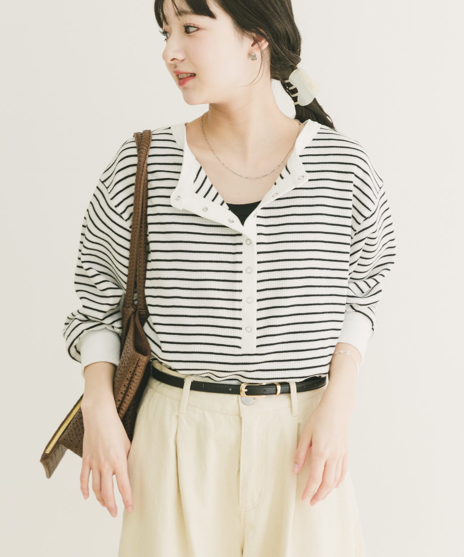 2WAYワッフルプルオーバー