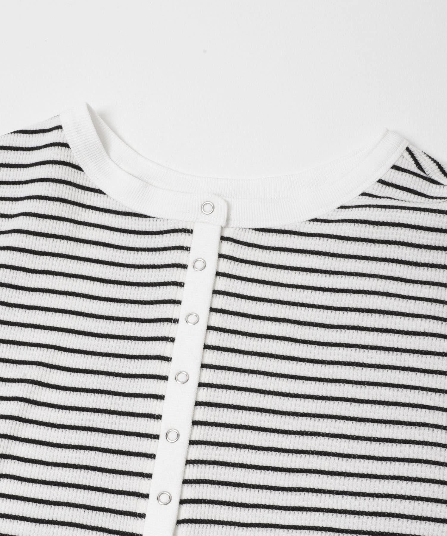 2WAYワッフルプルオーバー BORDER Free