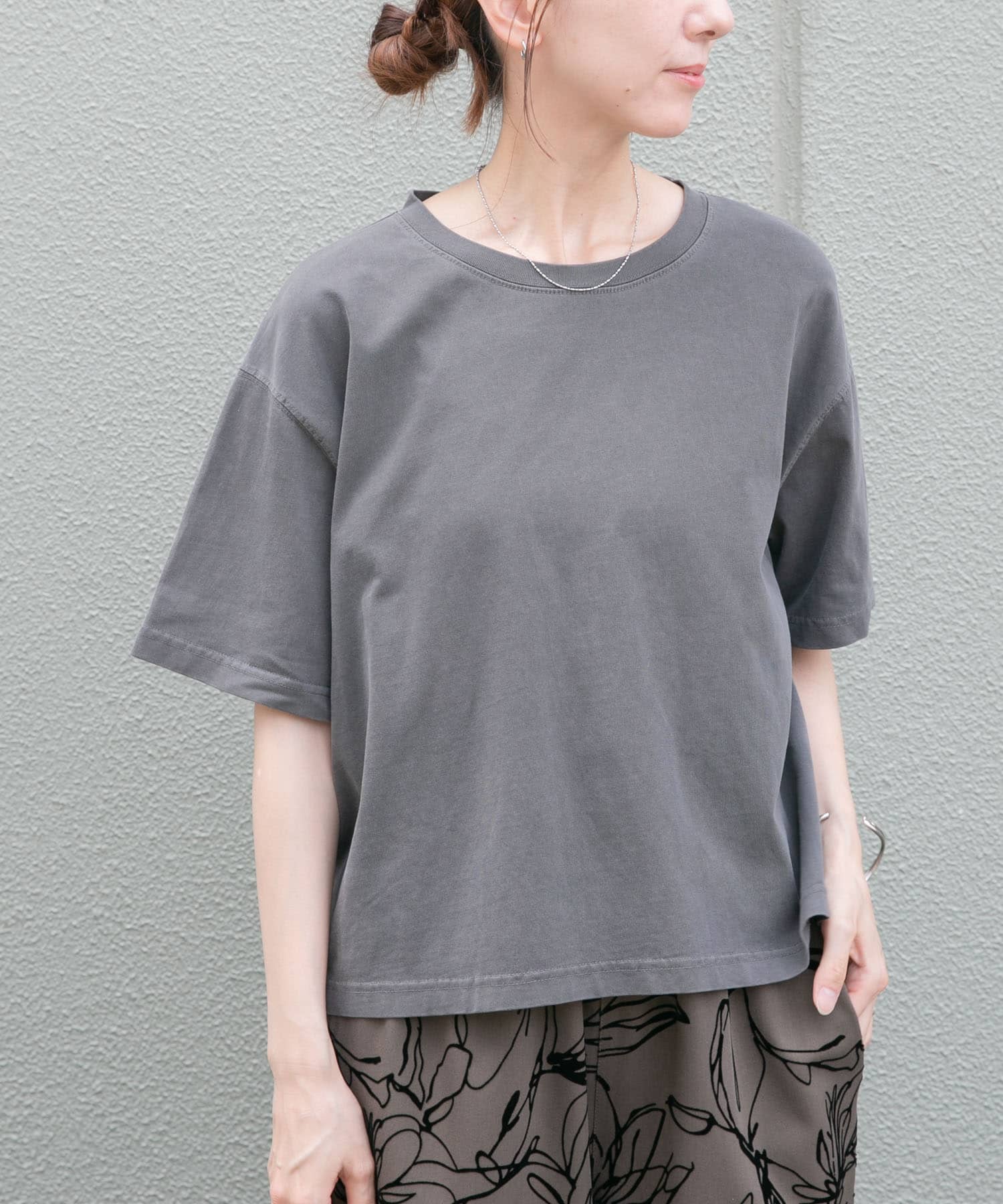 ピグメント半袖Tシャツ