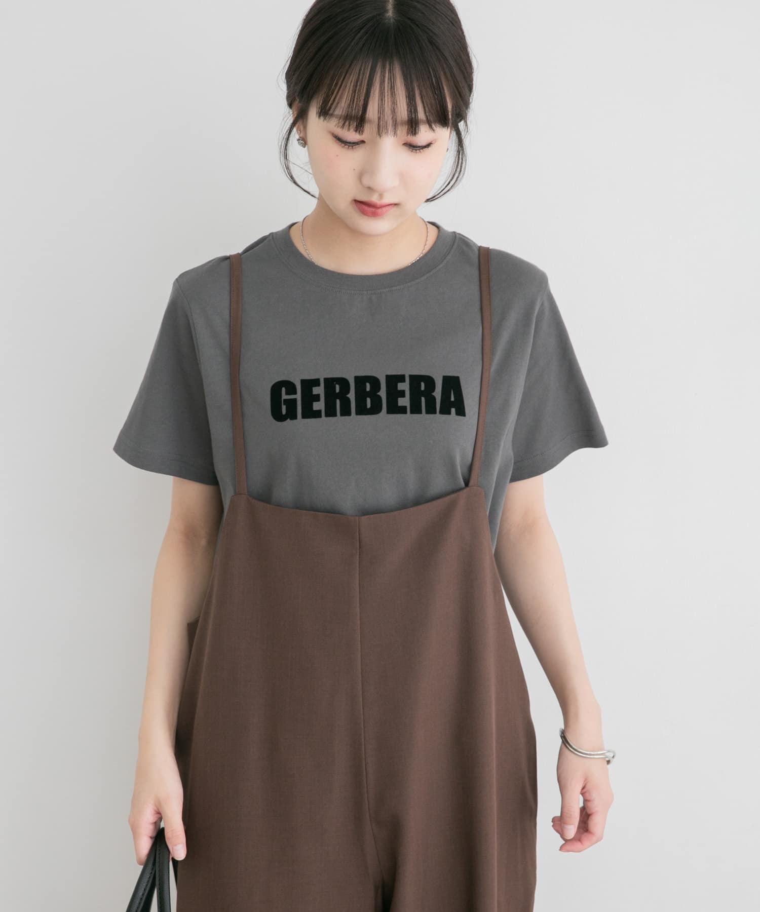 フロッキープリントTシャツ