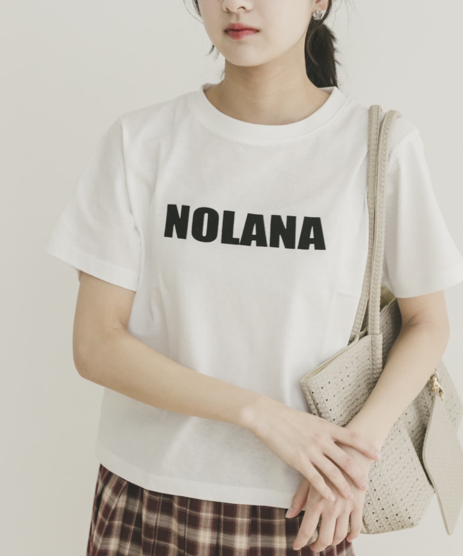 フロッキープリントTシャツ