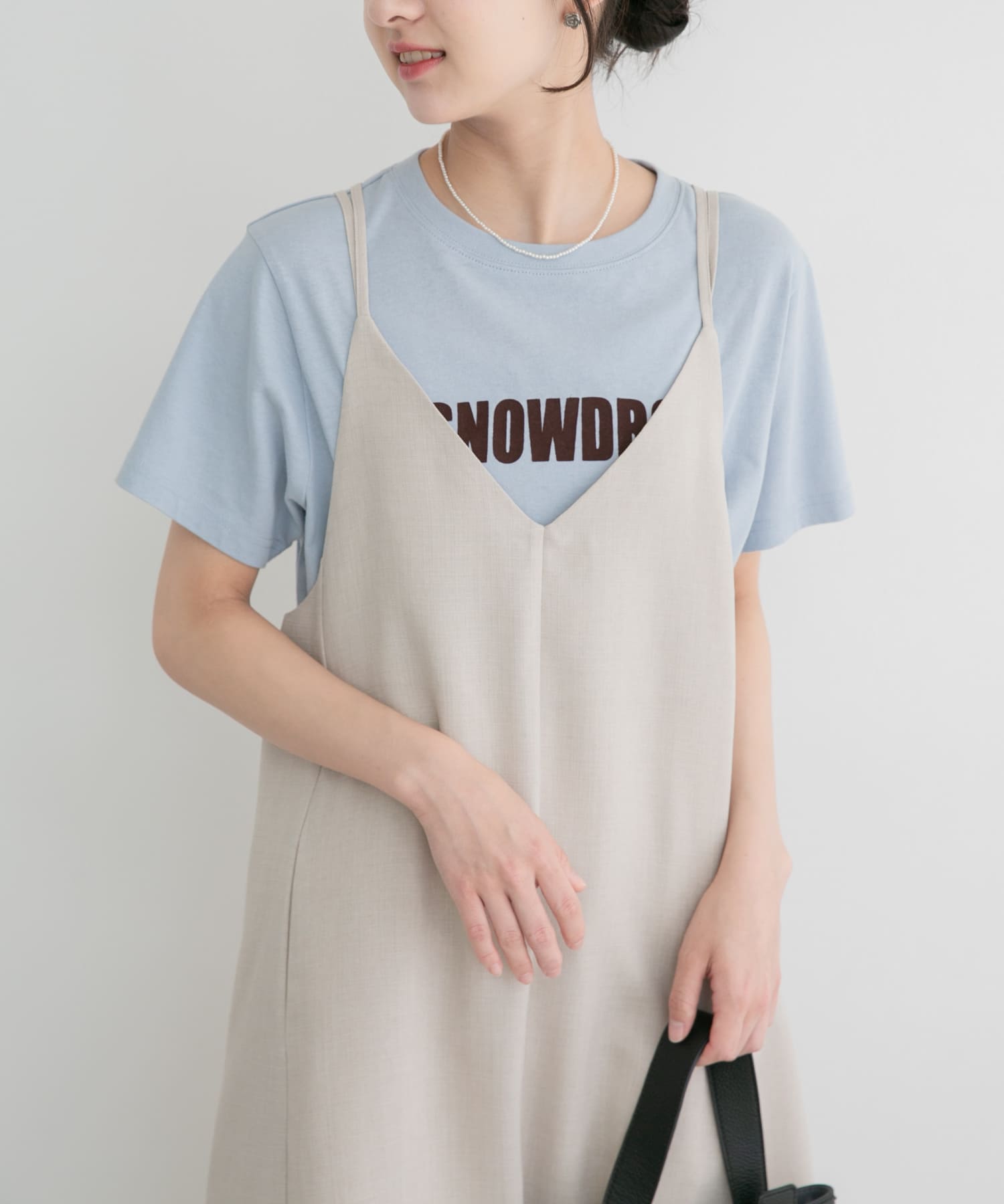フロッキープリントTシャツ