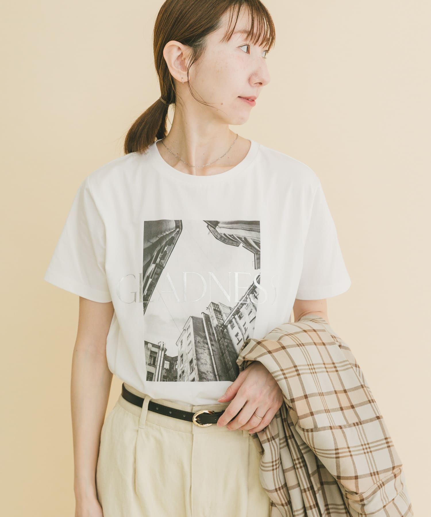 箔プリントフォトTシャツ