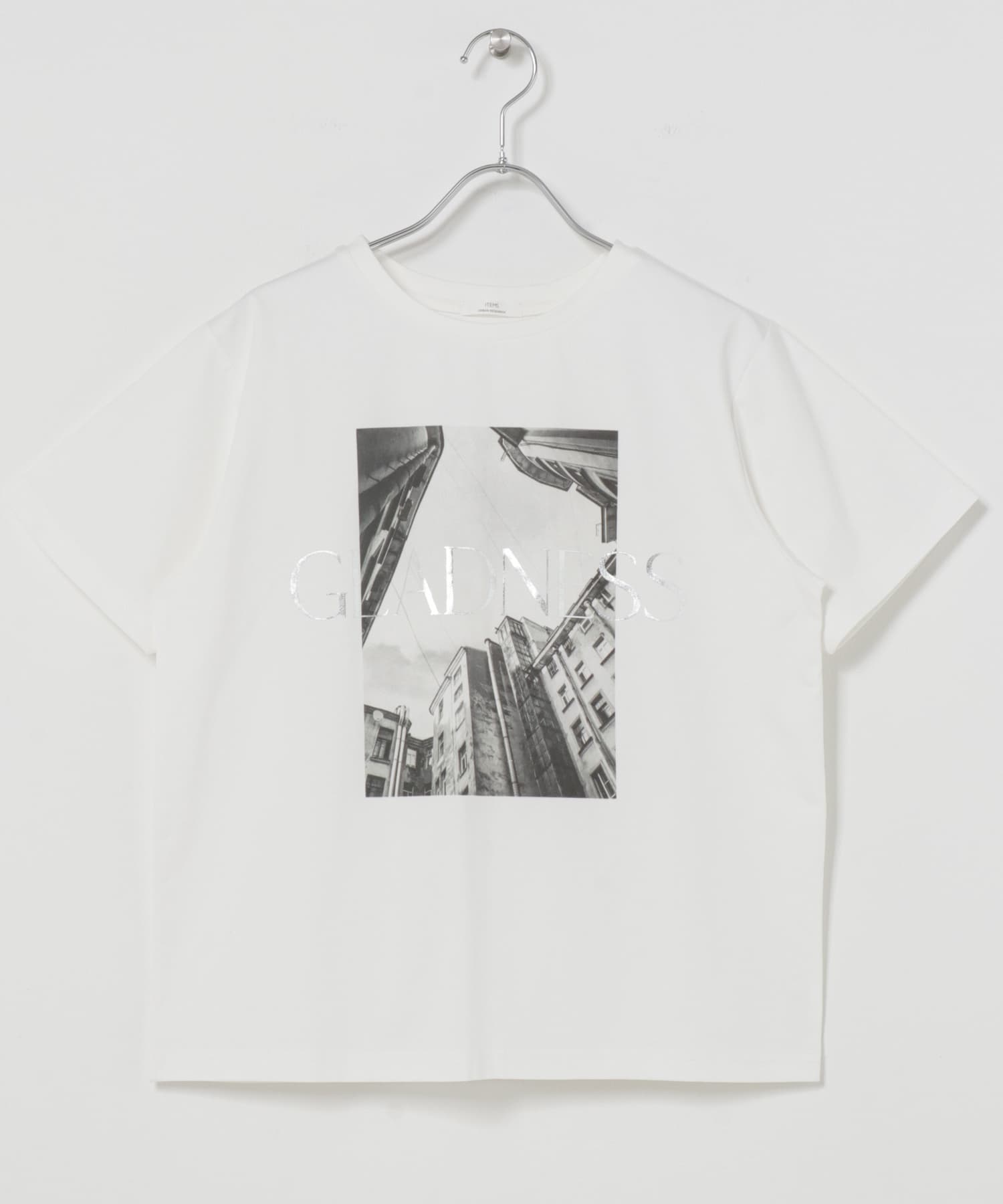 箔プリントフォトTシャツ WHT1 Free