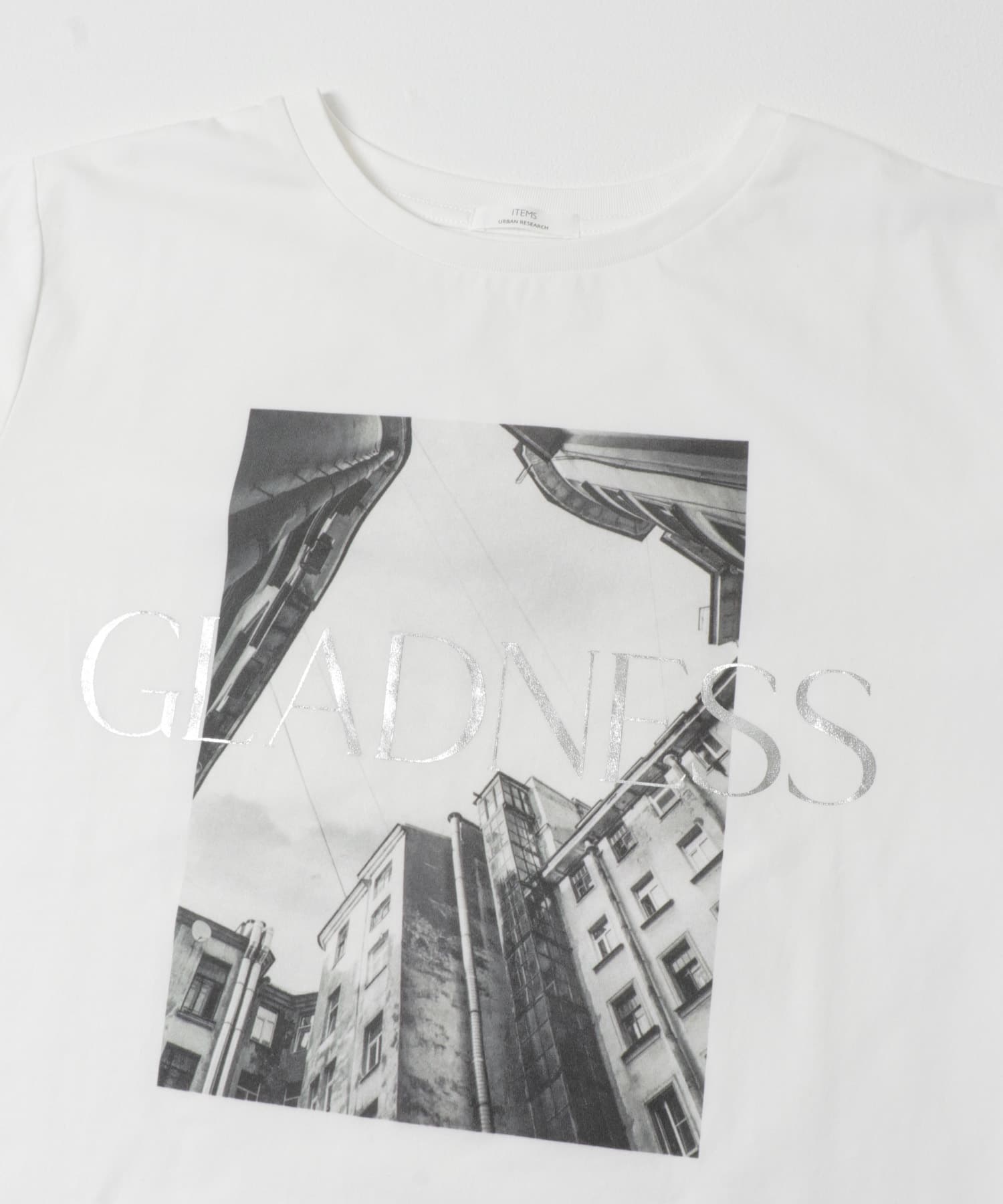 箔プリントフォトTシャツ WHT1 Free