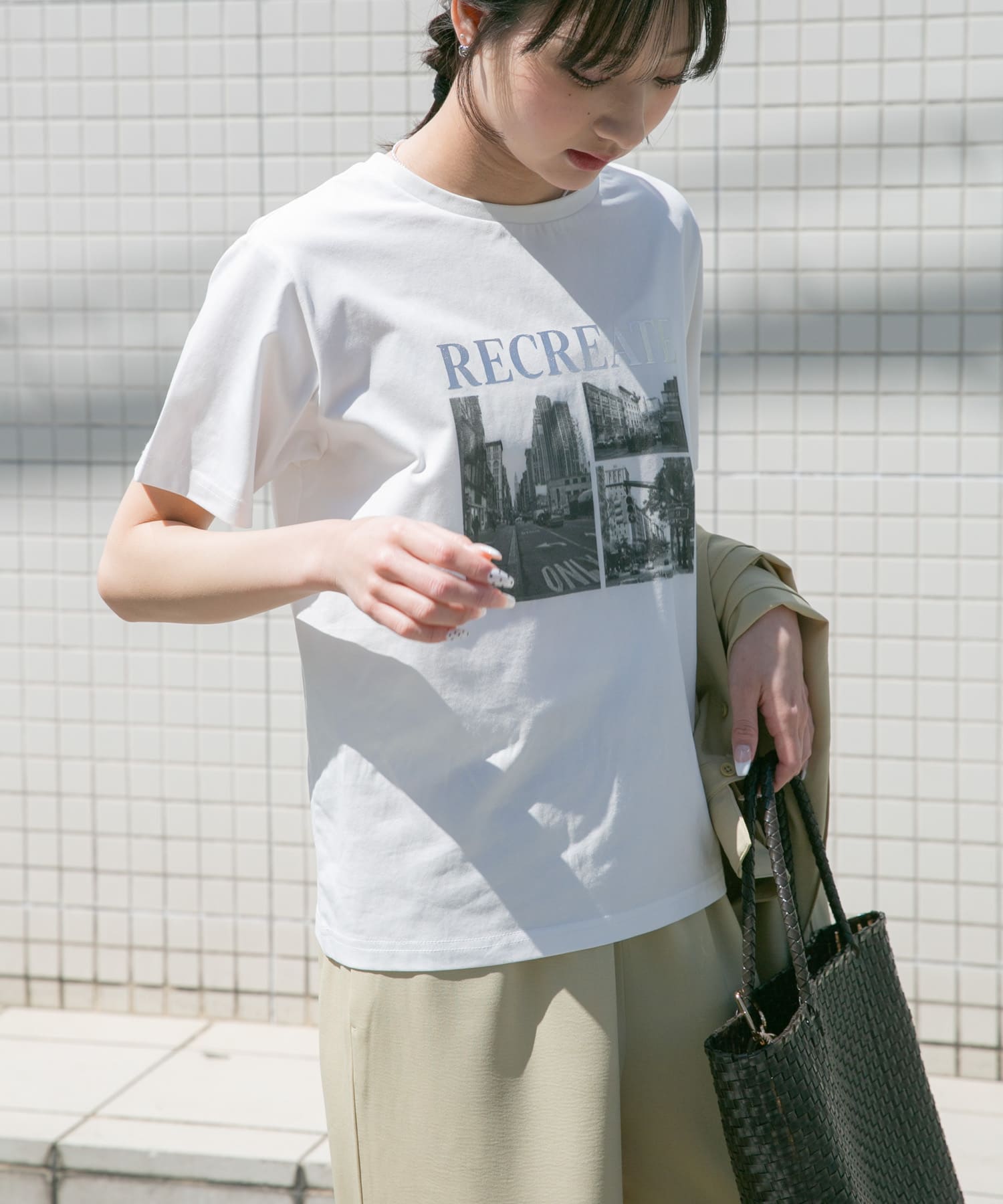 箔プリントフォトTシャツ