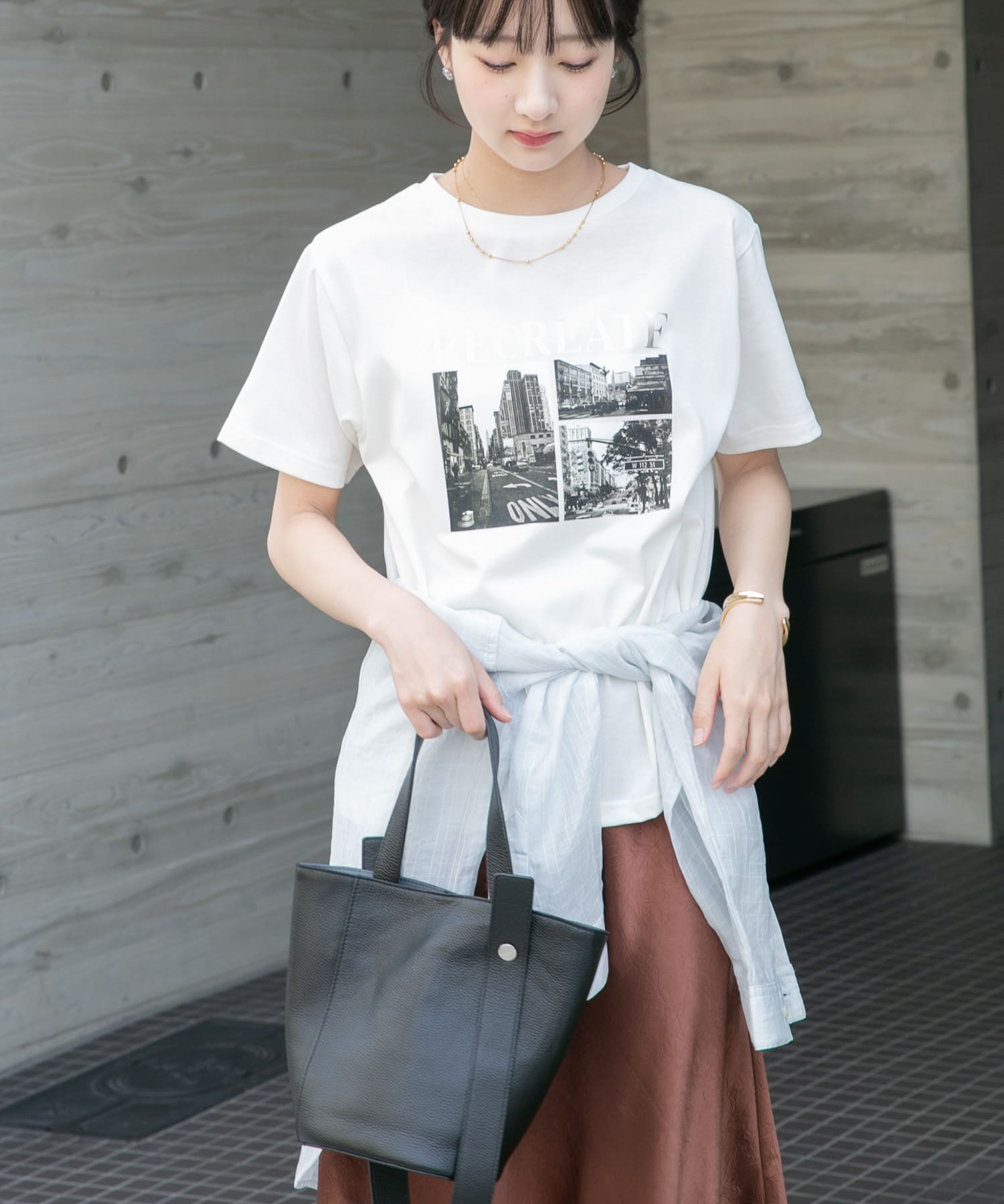 箔プリントフォトTシャツ