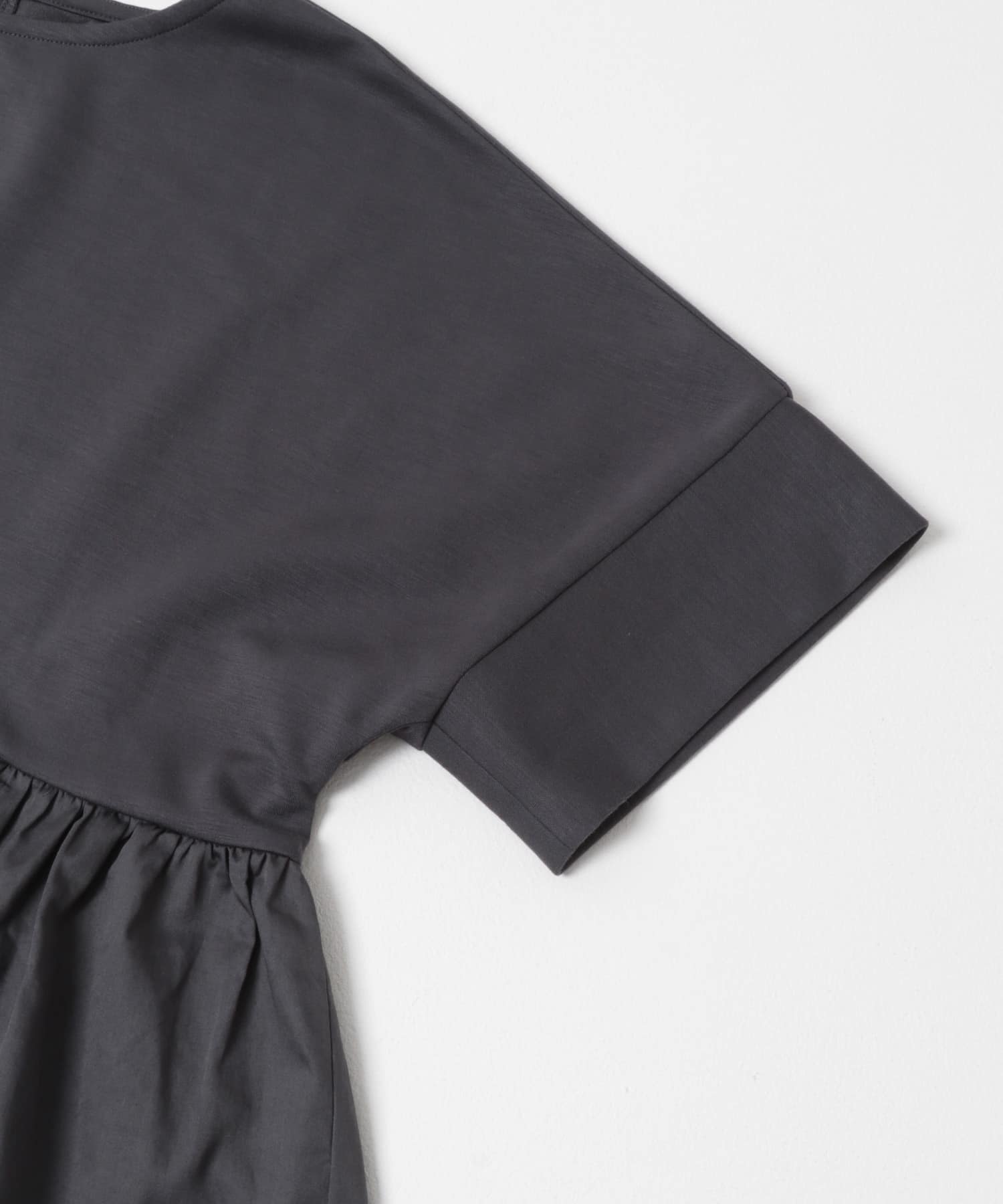 ポンチドッキング半袖トップス CHA Free