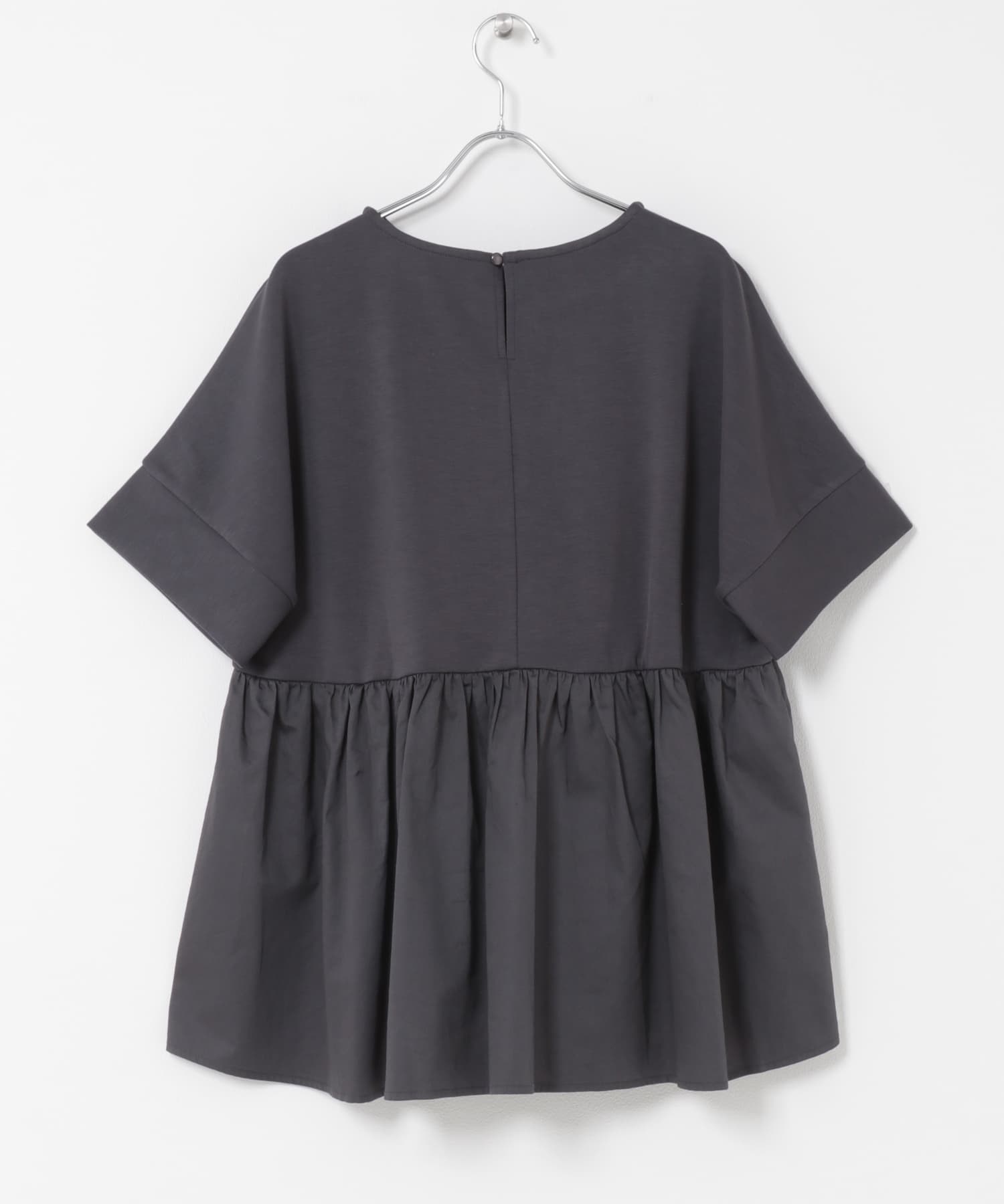 ポンチドッキング半袖トップス CHA Free