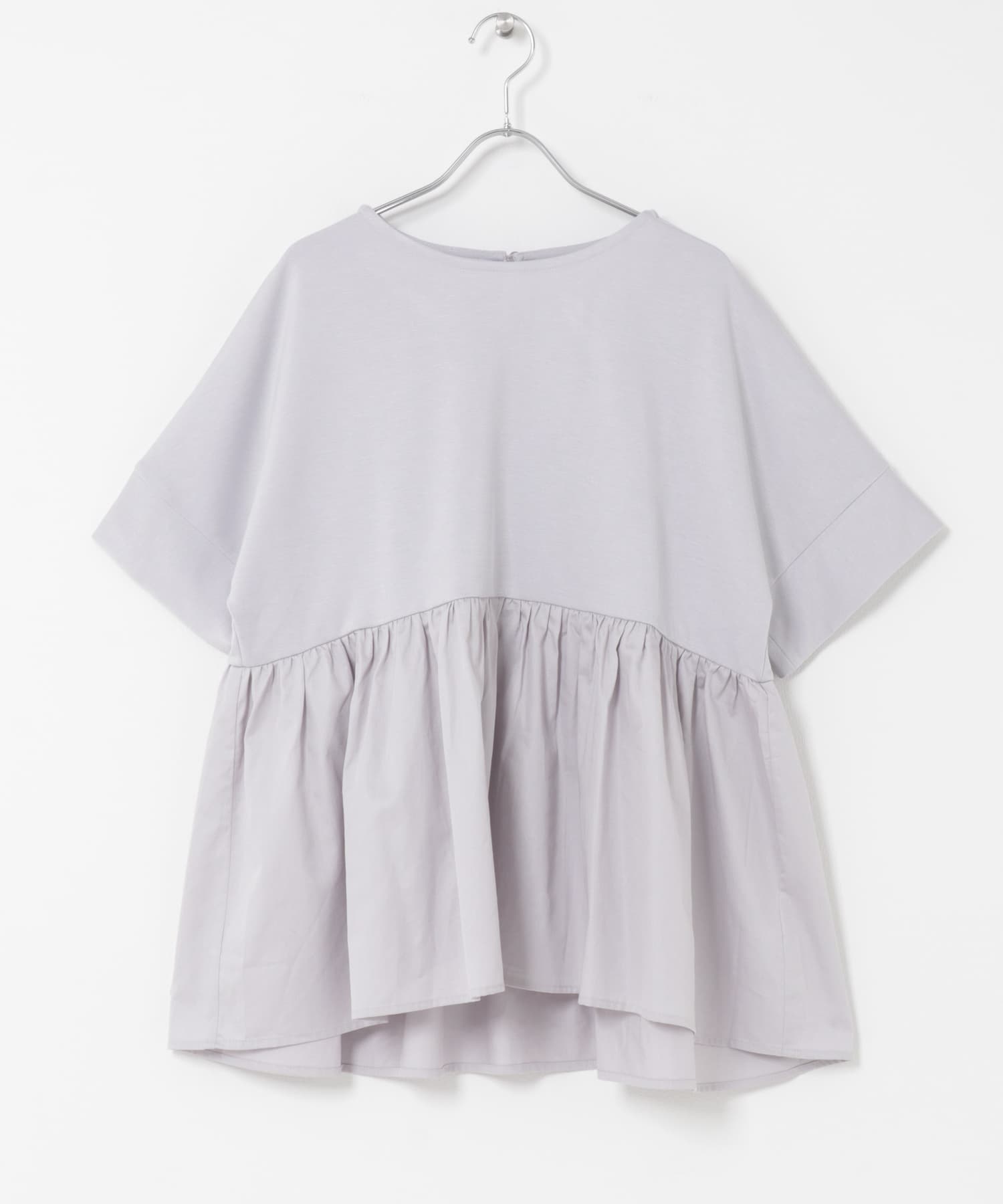 ポンチドッキング半袖トップス L.BLU Free