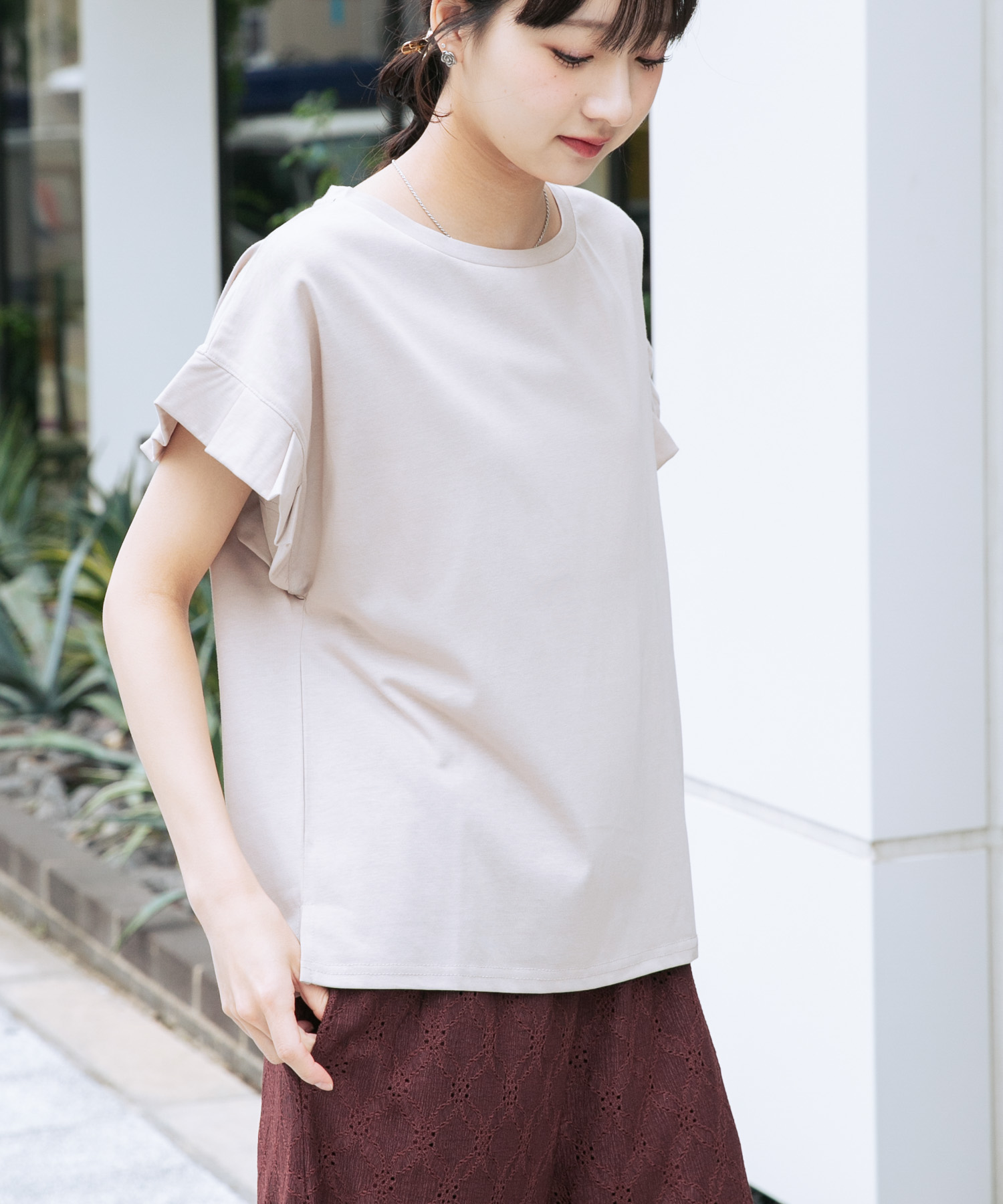 『接触冷感/UVカット』オリガミタックTシャツ