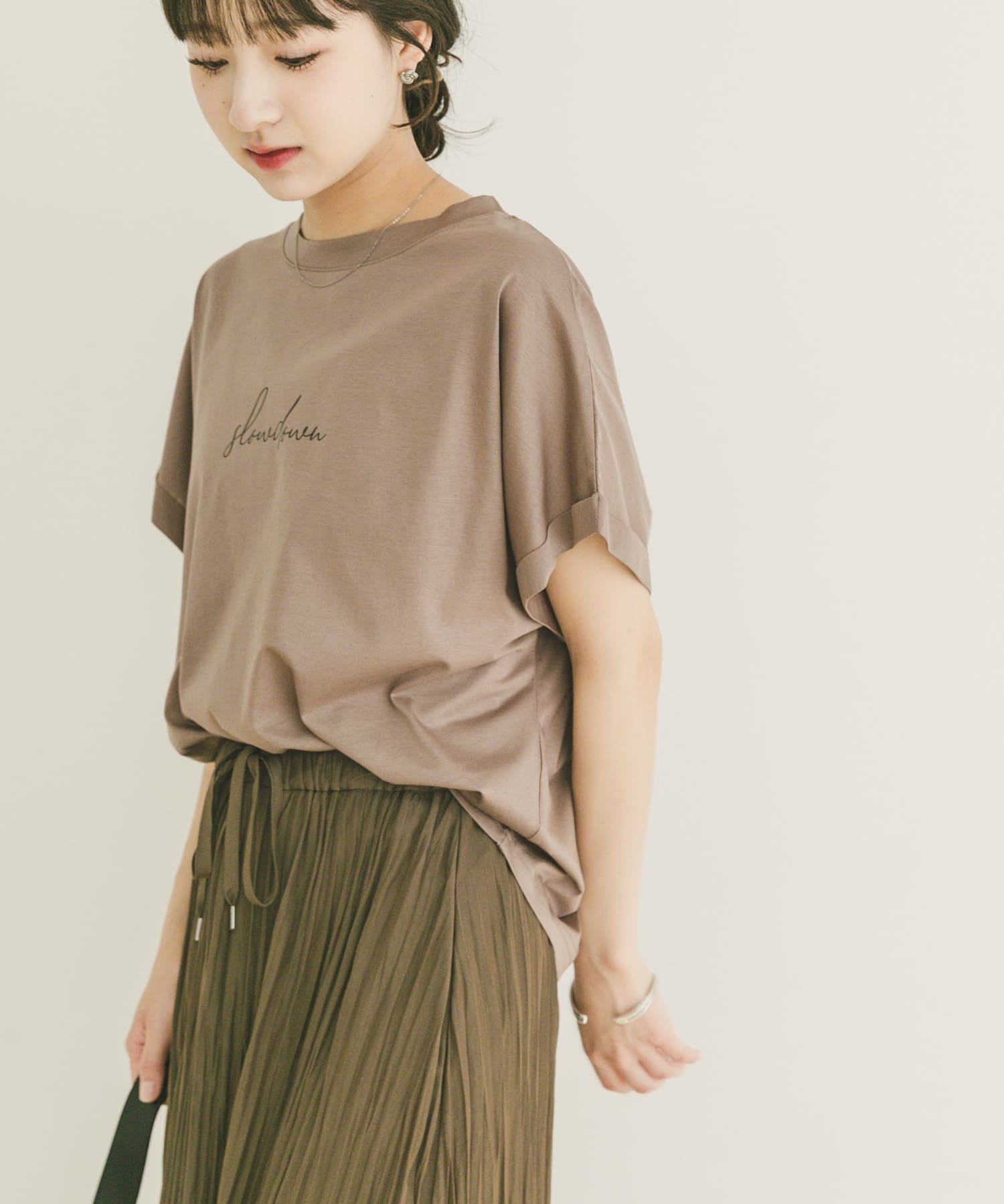 『接触冷感/UVカット』シルケット半袖プリントTシャツ(楽着シリーズ)
