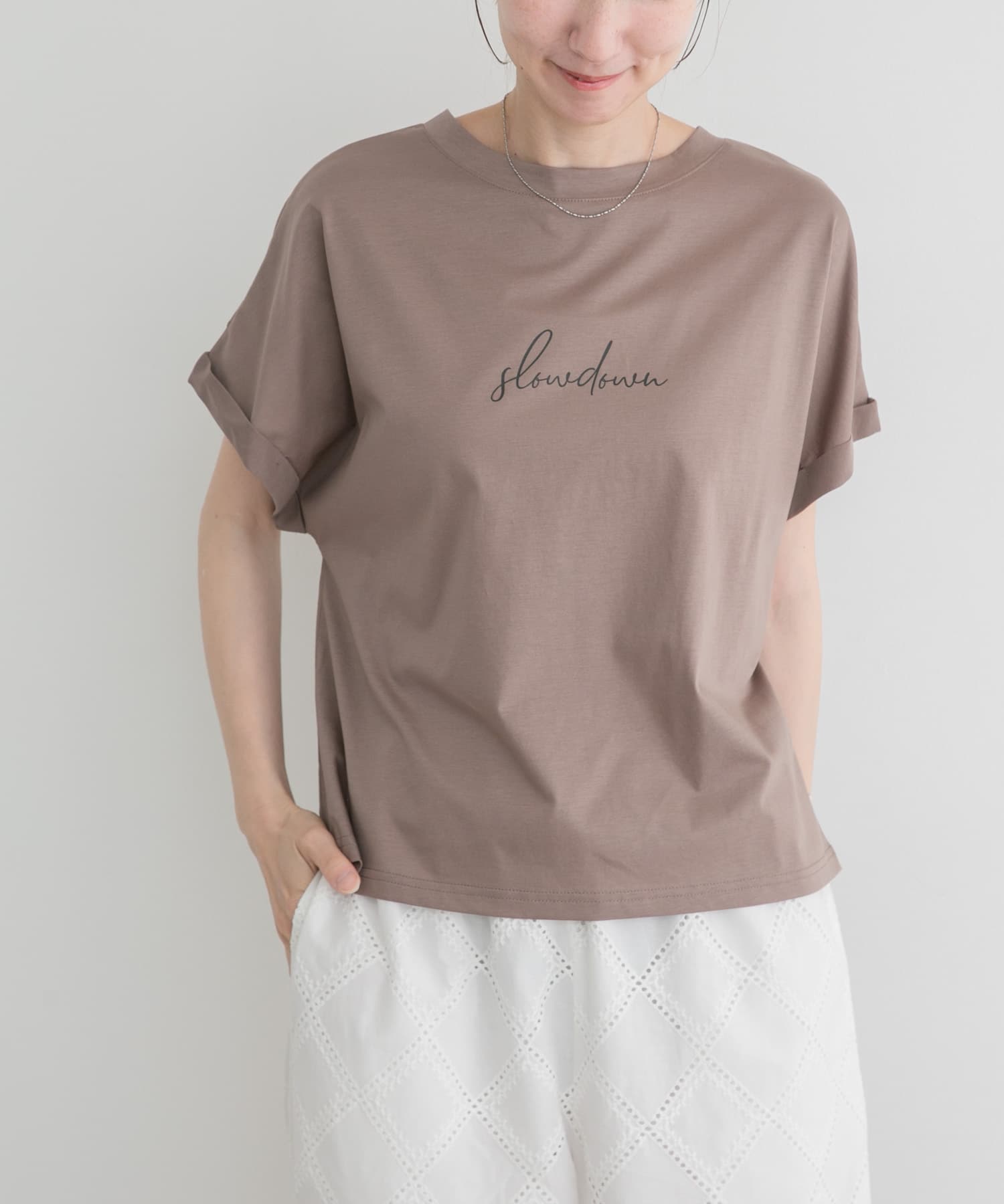 『接触冷感/UVカット』シルケット半袖プリントTシャツ(楽着シリーズ)
