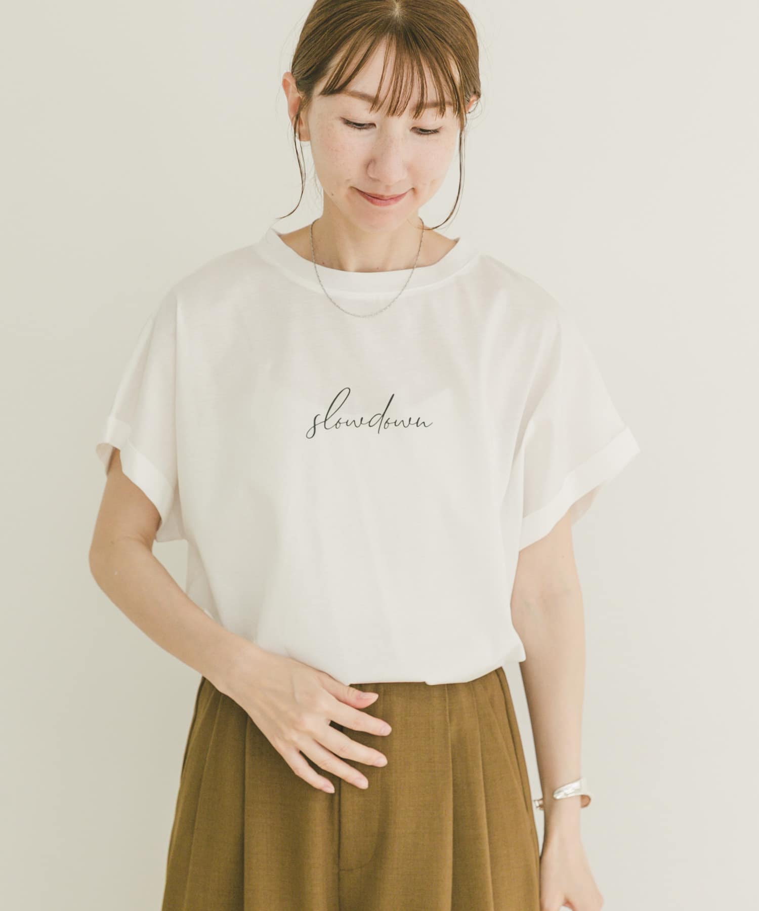 『接触冷感/UVカット』シルケット半袖プリントTシャツ(楽着シリーズ)