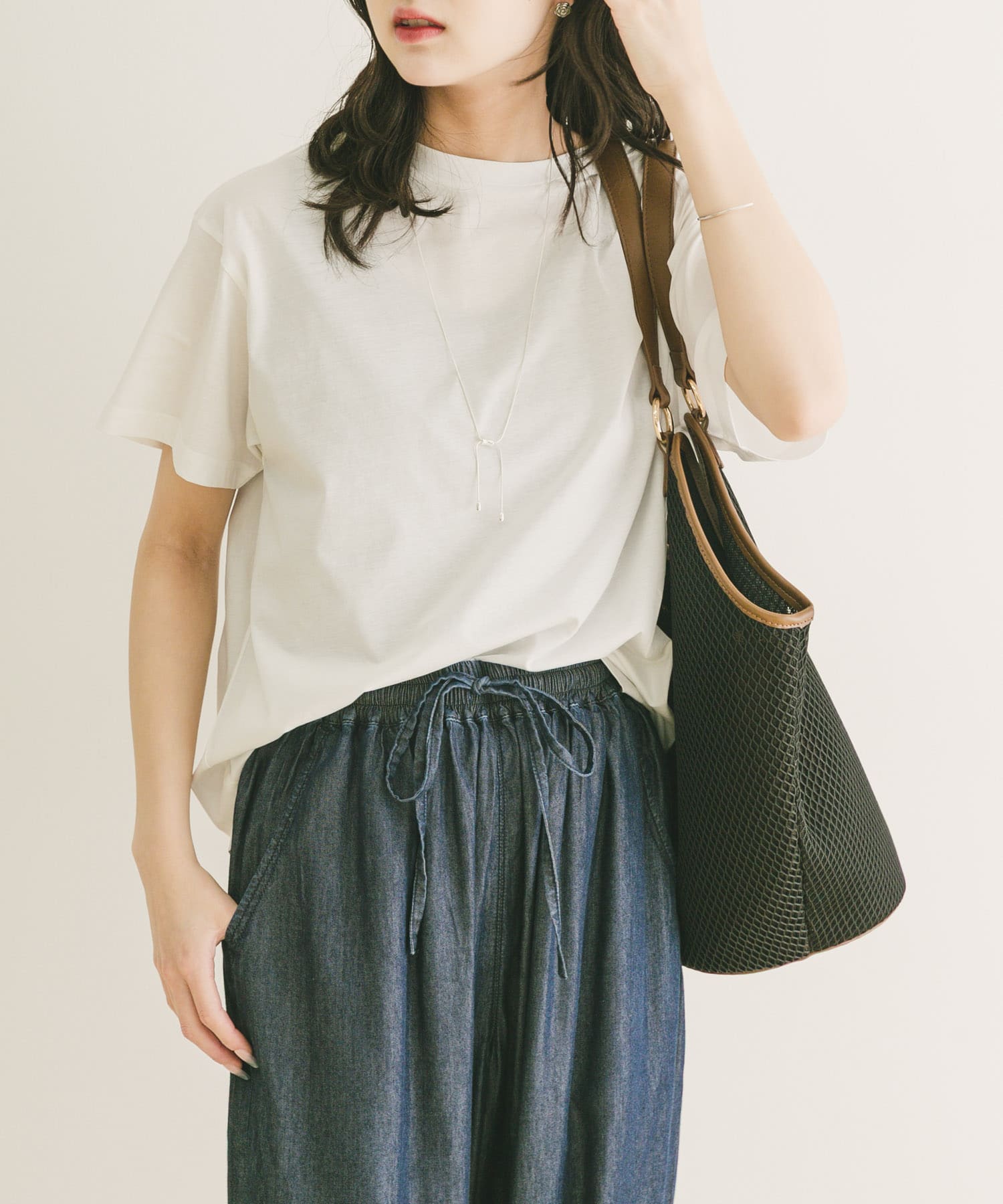 シルケット半袖Tシャツ