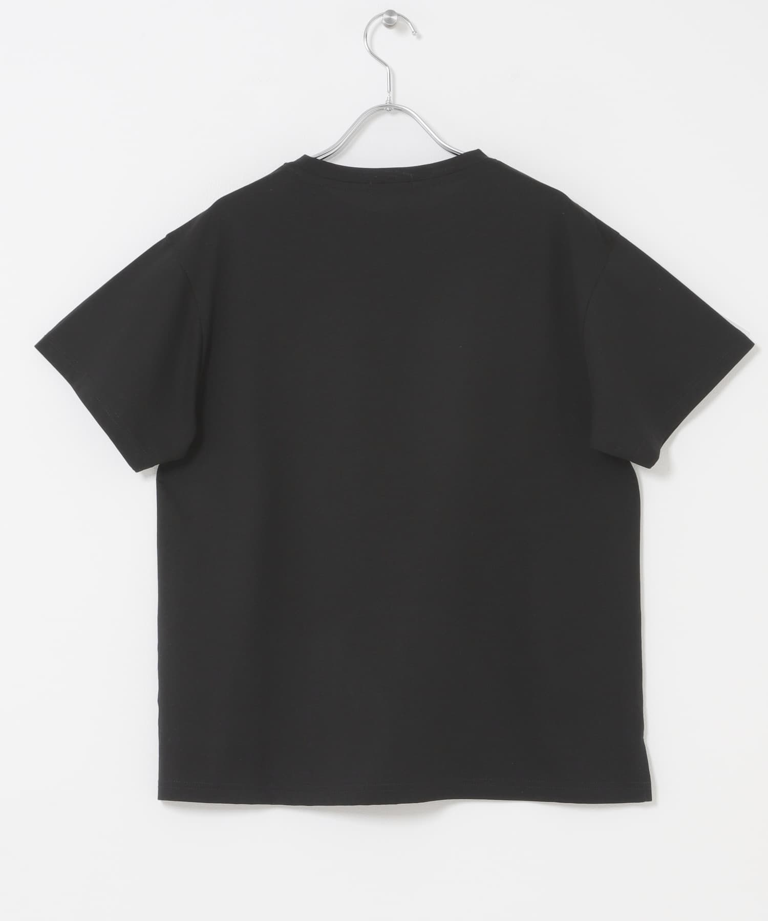 シルケット半袖Tシャツ BLK Free