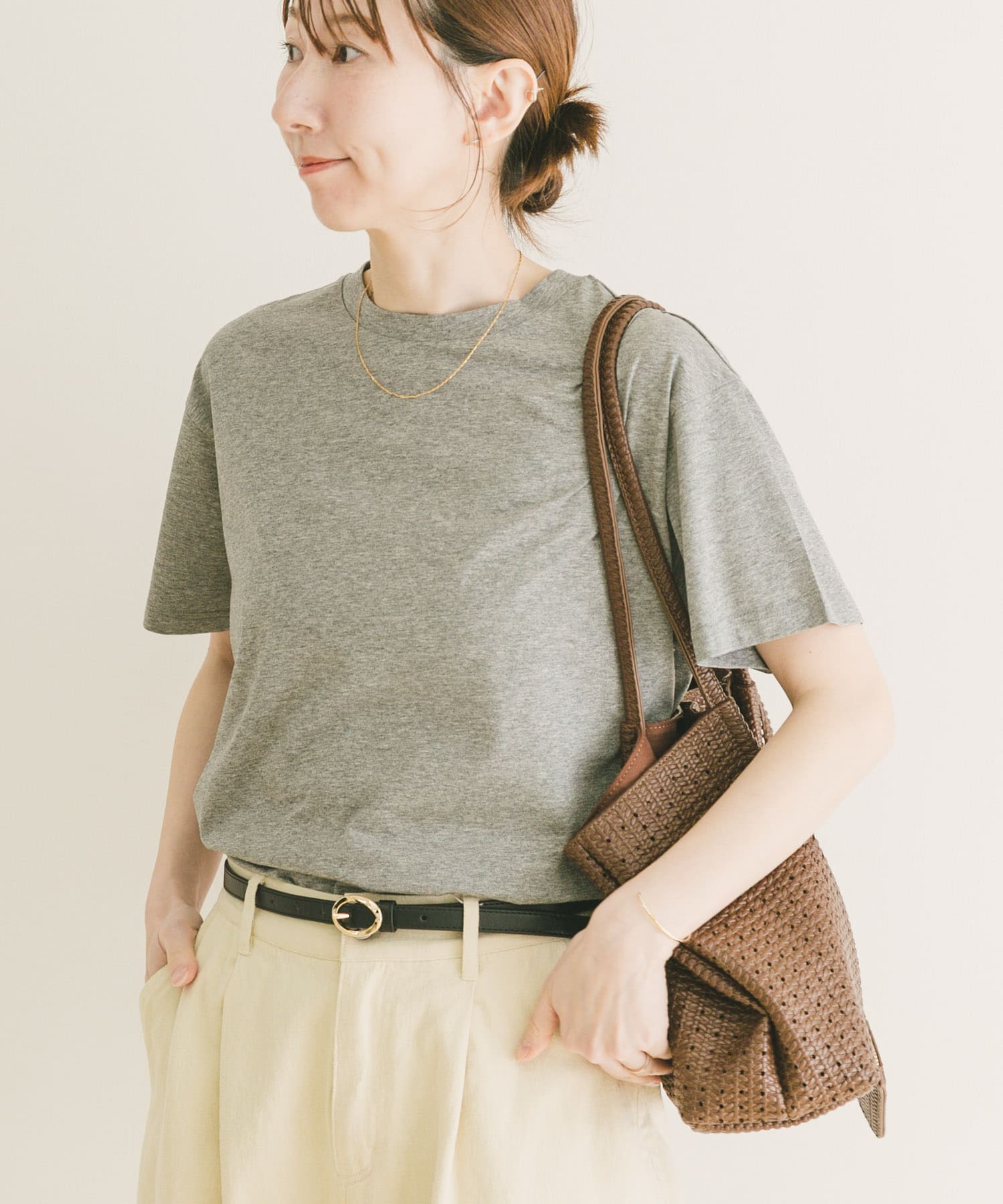 シルケット半袖Tシャツ