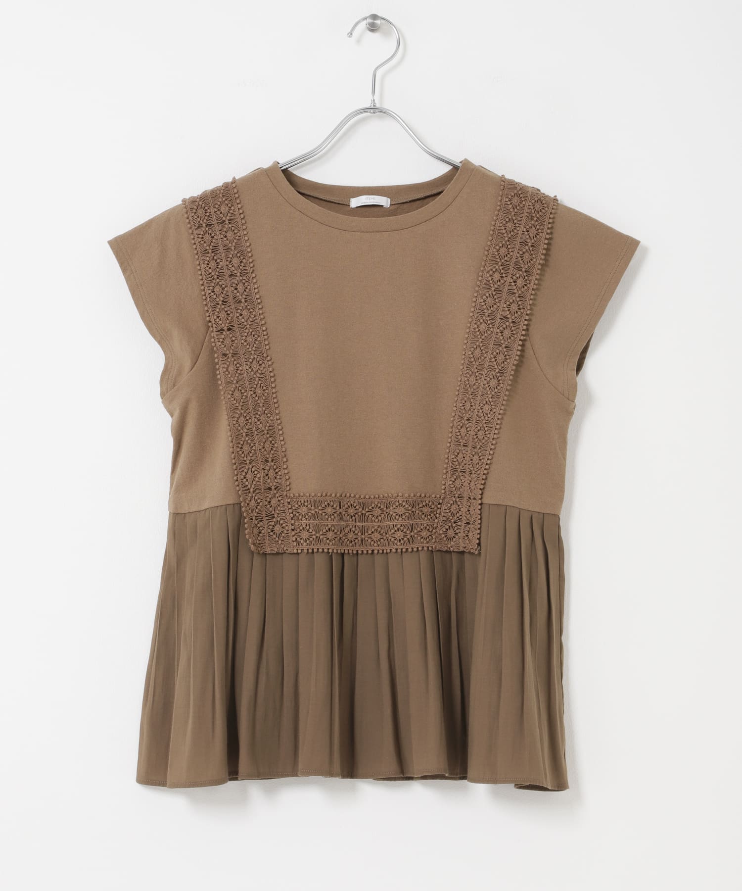 レーストリムプルオーバー BRN Free