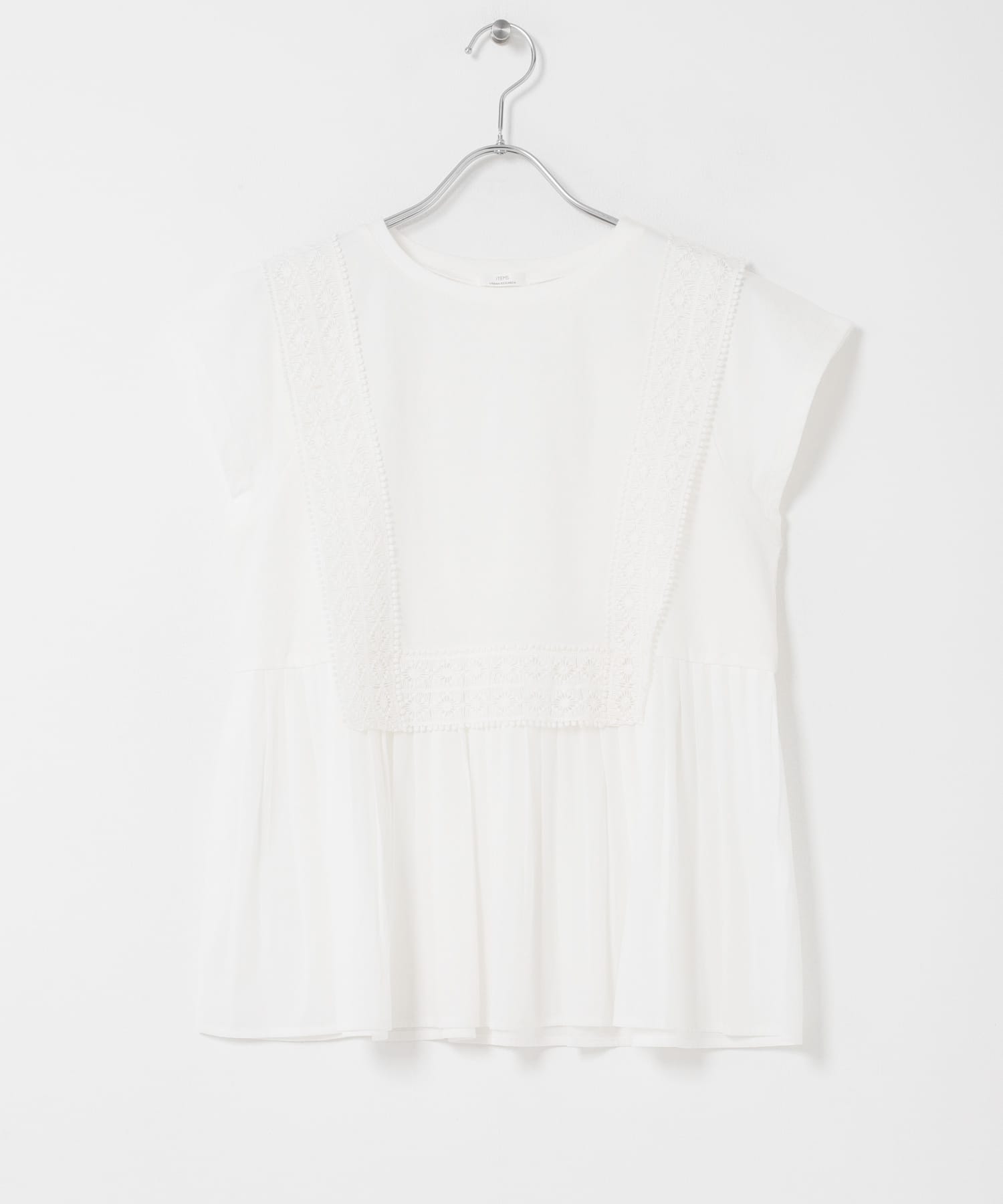 レーストリムプルオーバー WHT Free